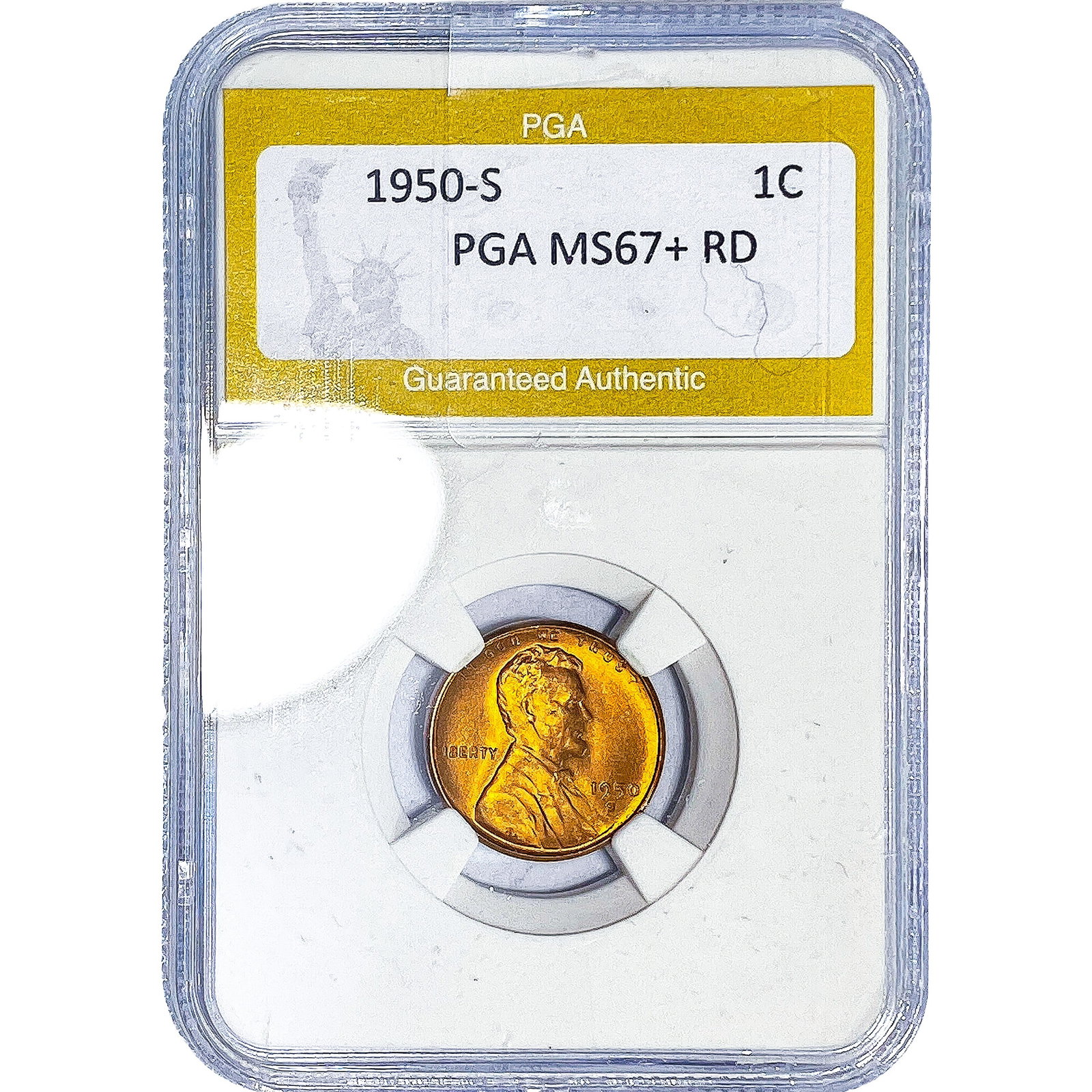 1950-S Wheat Cent PGA MS67+ RD (1 of 2)