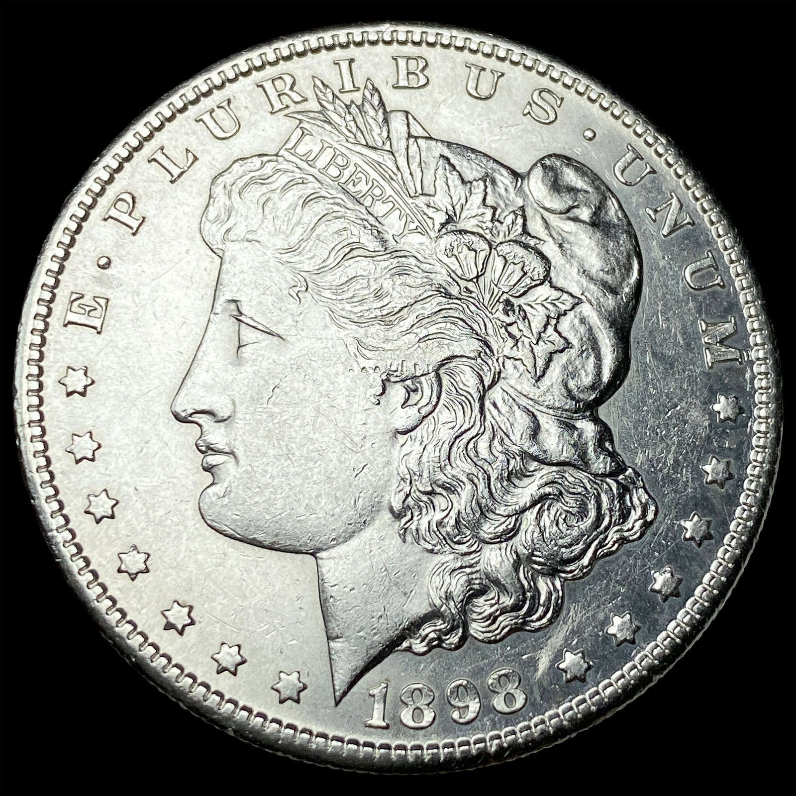1898-S Silver Morgan Dollar CLOSELY UNCIRCULATED: 1898-S Silver Morgan Dollar CLOSELY UNCIRCULATED