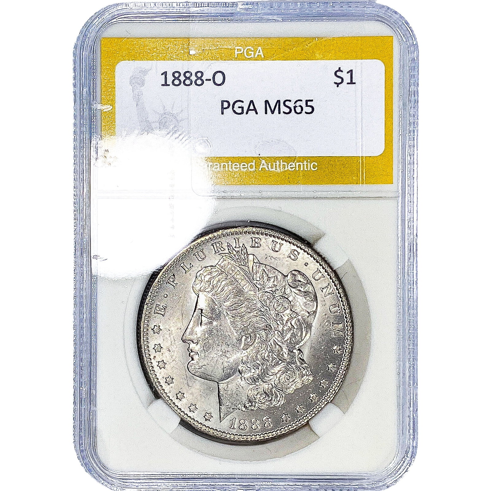 1888-O Morgan Silver Dollar PGA MS65: 1888-O Morgan Silver Dollar PGA MS65