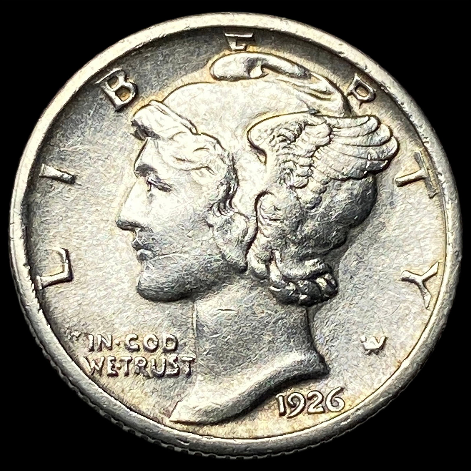 1926-S Silver Mercury Dime CLOSELY UNCIRCULATED: 1926-S Silver Mercury Dime CLOSELY UNCIRCULATED