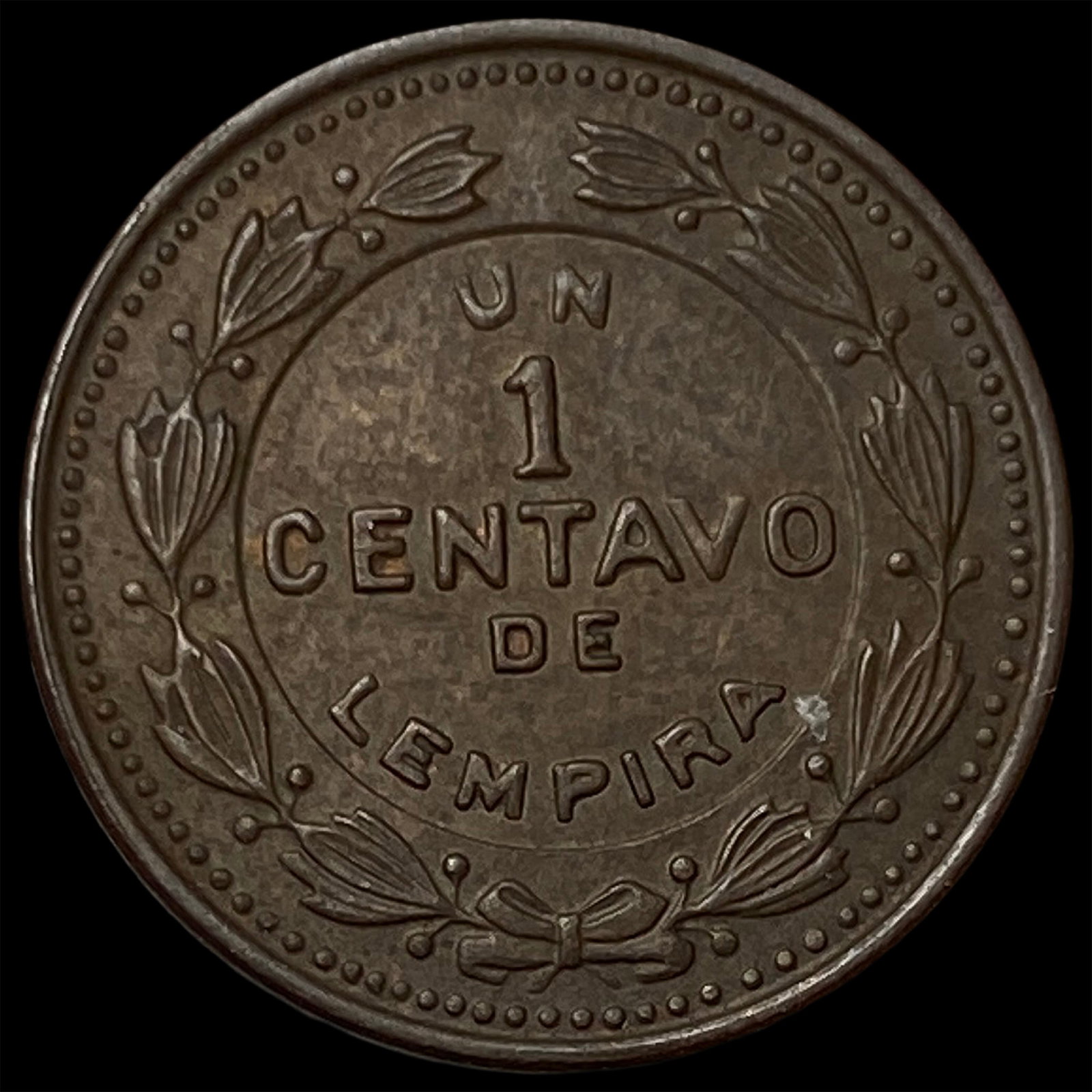 1954 Honduras Bronze 1 Centavo (1 of 2)