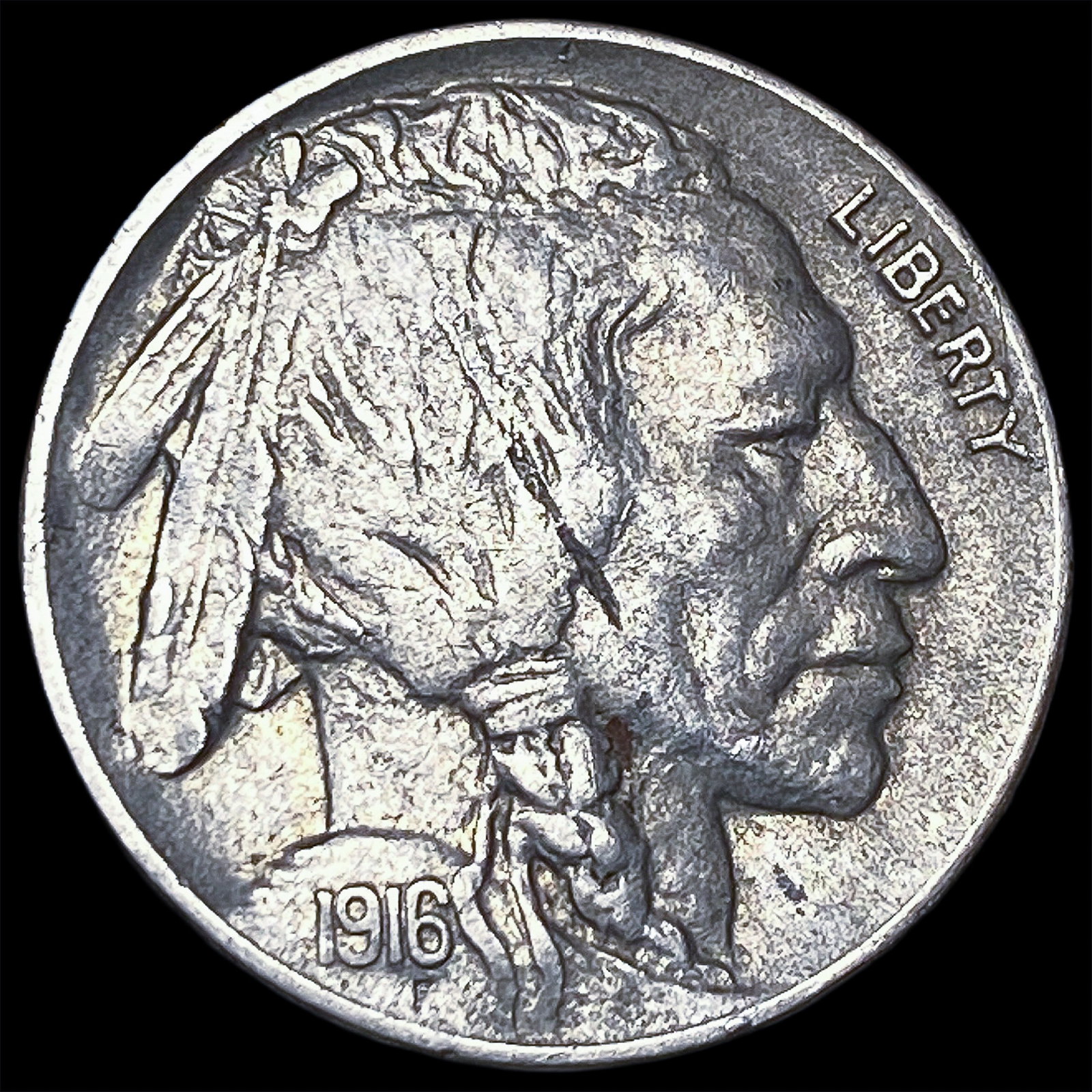 1916-D Buffalo Nickel CLOSELY UNCIRCULATED: 1916-D Buffalo Nickel CLOSELY UNCIRCULATED