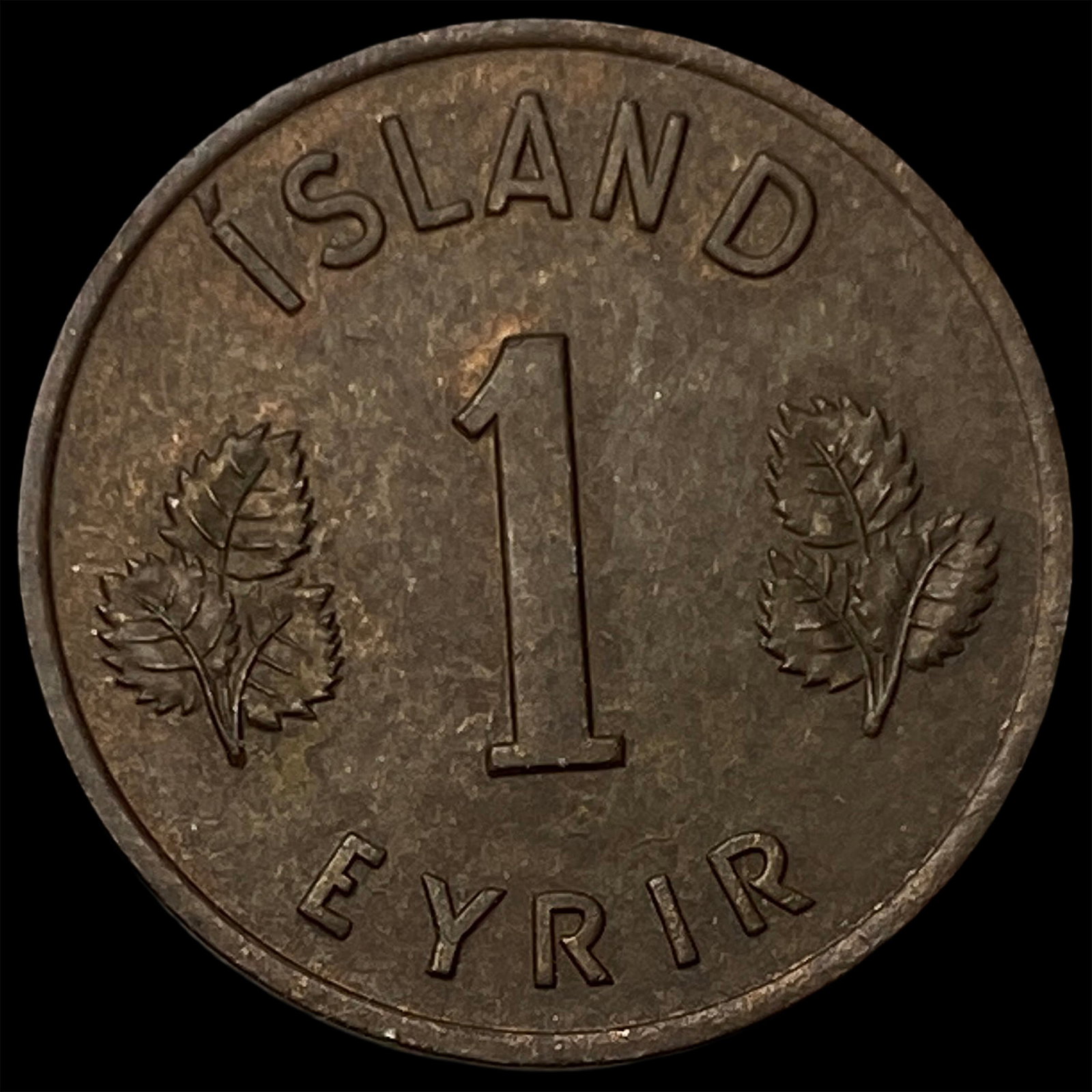1953 Iceland Bronze 1 Eyrir: 1953 Iceland Bronze 1 Eyrir