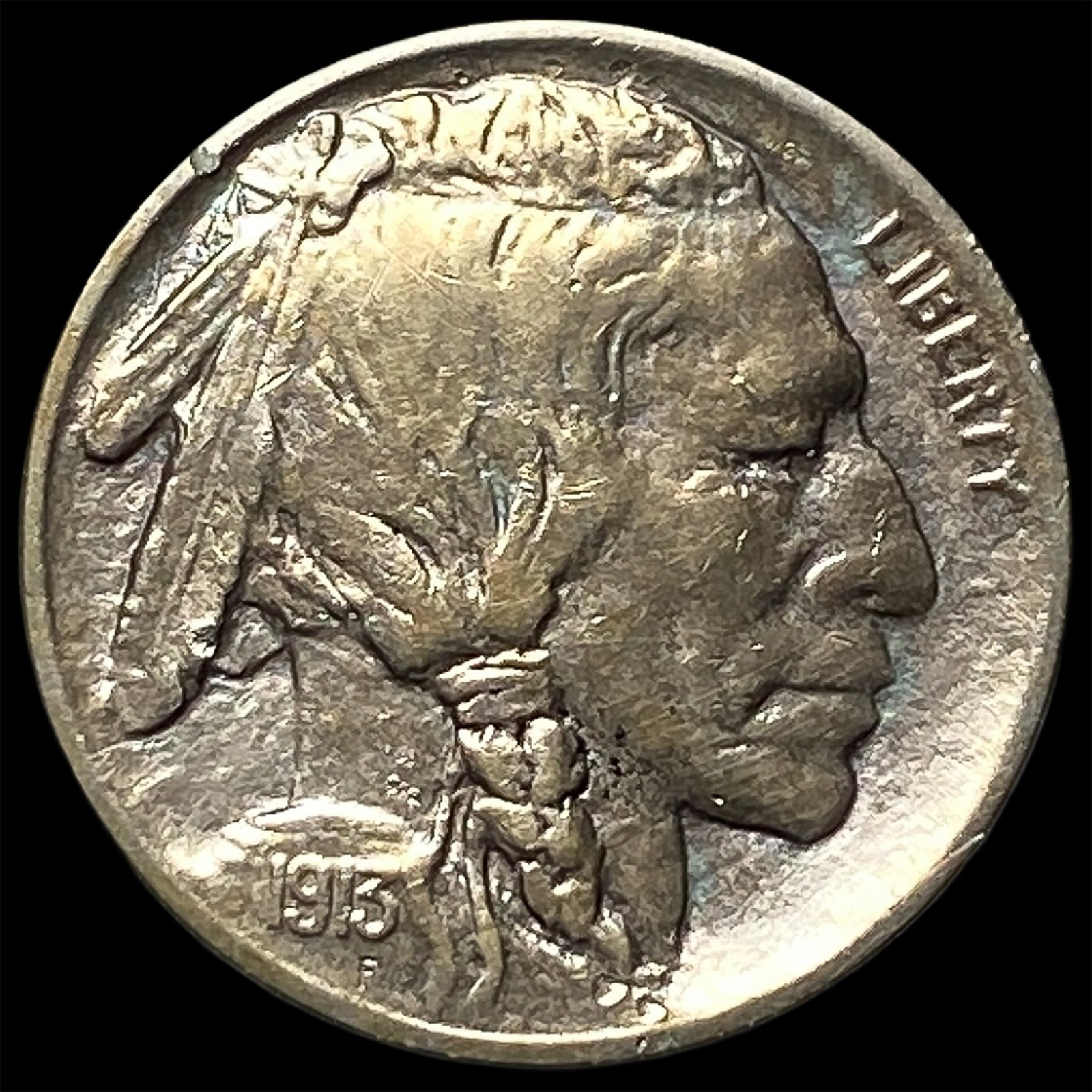 1913-D Type 1 Buffalo Nickel CLOSELY UNCIRCULATED: 1913-D Type 1 Buffalo Nickel CLOSELY UNCIRCULATED