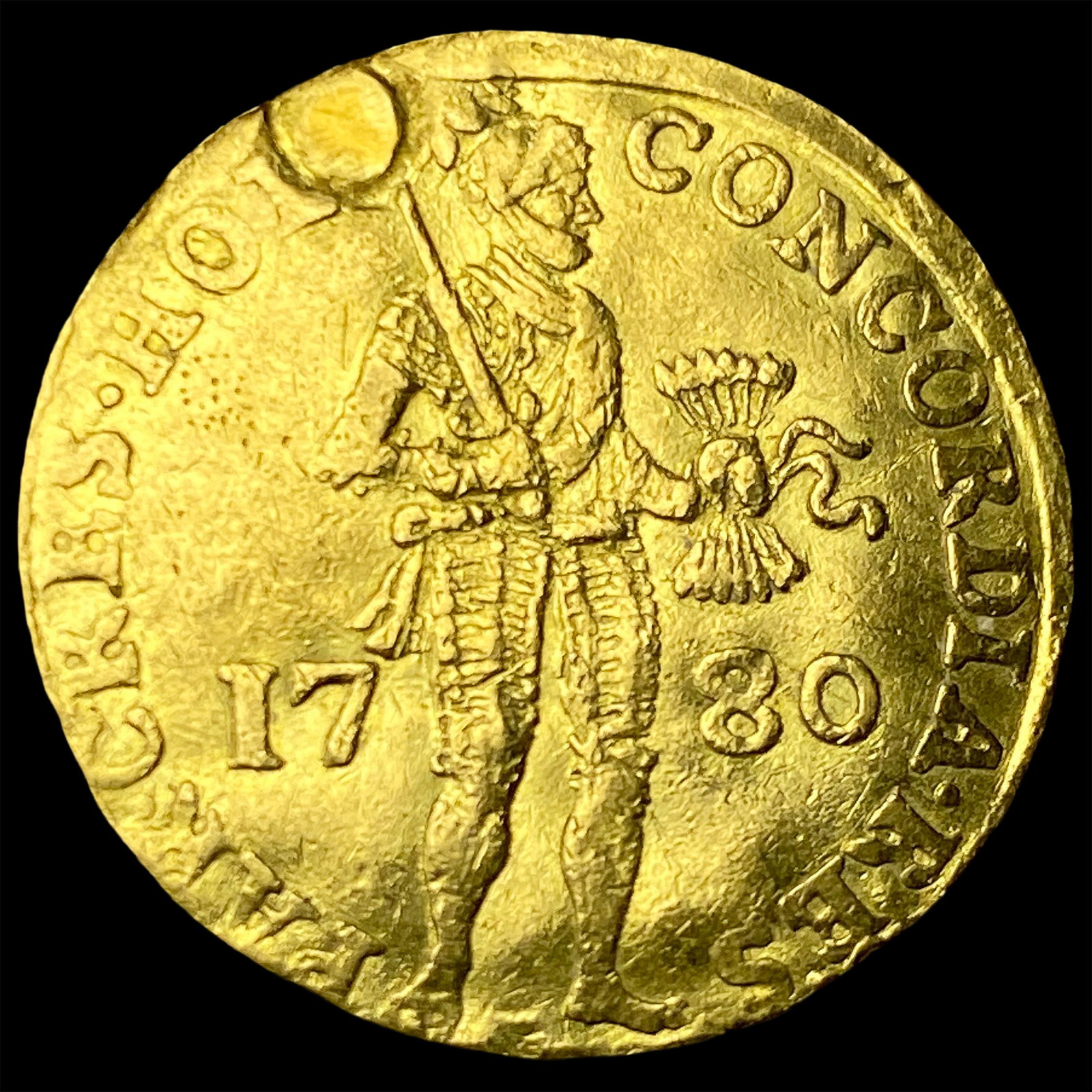 1780 Netherlands Holland Gold Ducat .1106oz CLOSELY UNCIRCULATED (1 of 2)