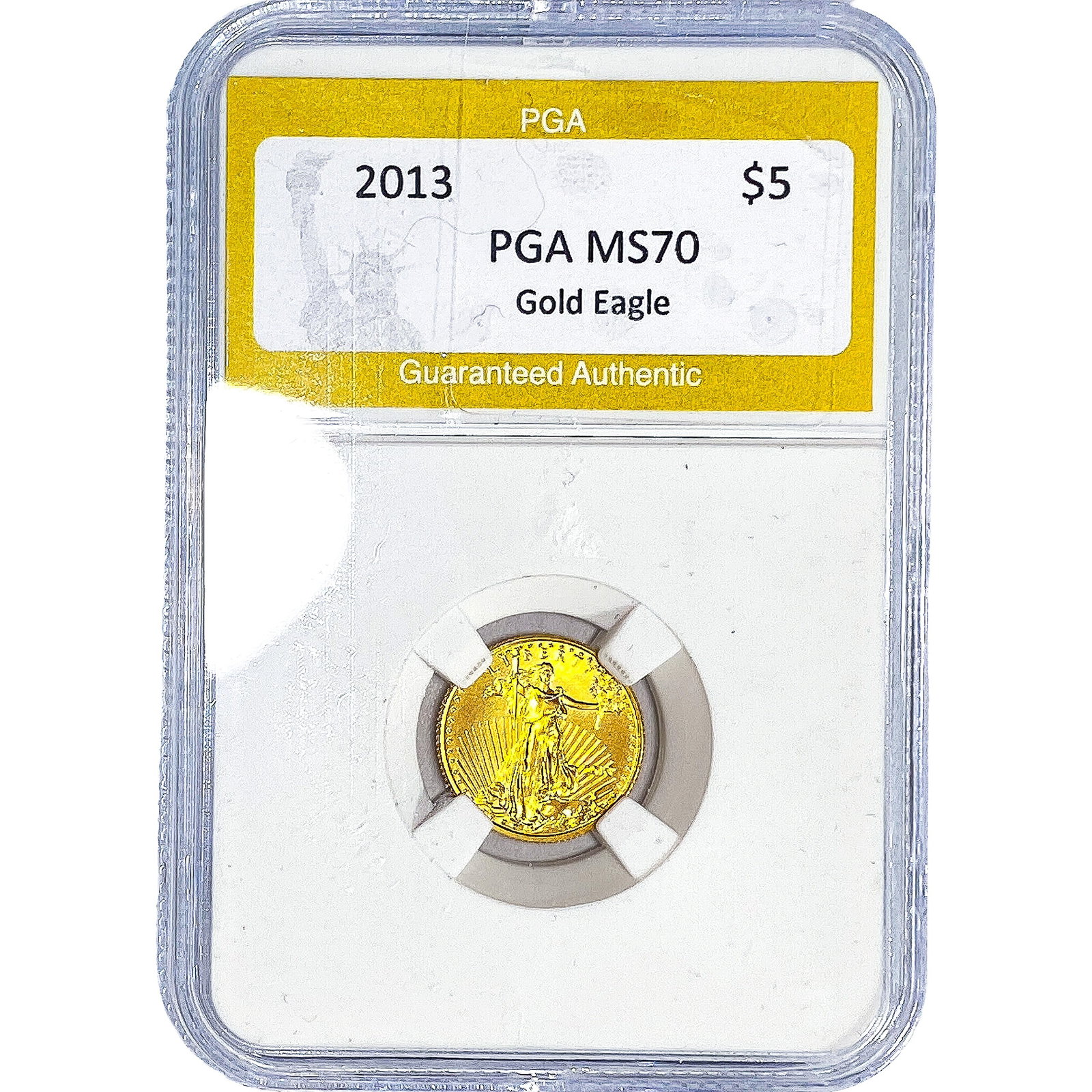 2013 Gold $5 American Eagle 1/10oz PGA MS70: 2013 Gold $5 American Eagle 1/10oz PGA MS70