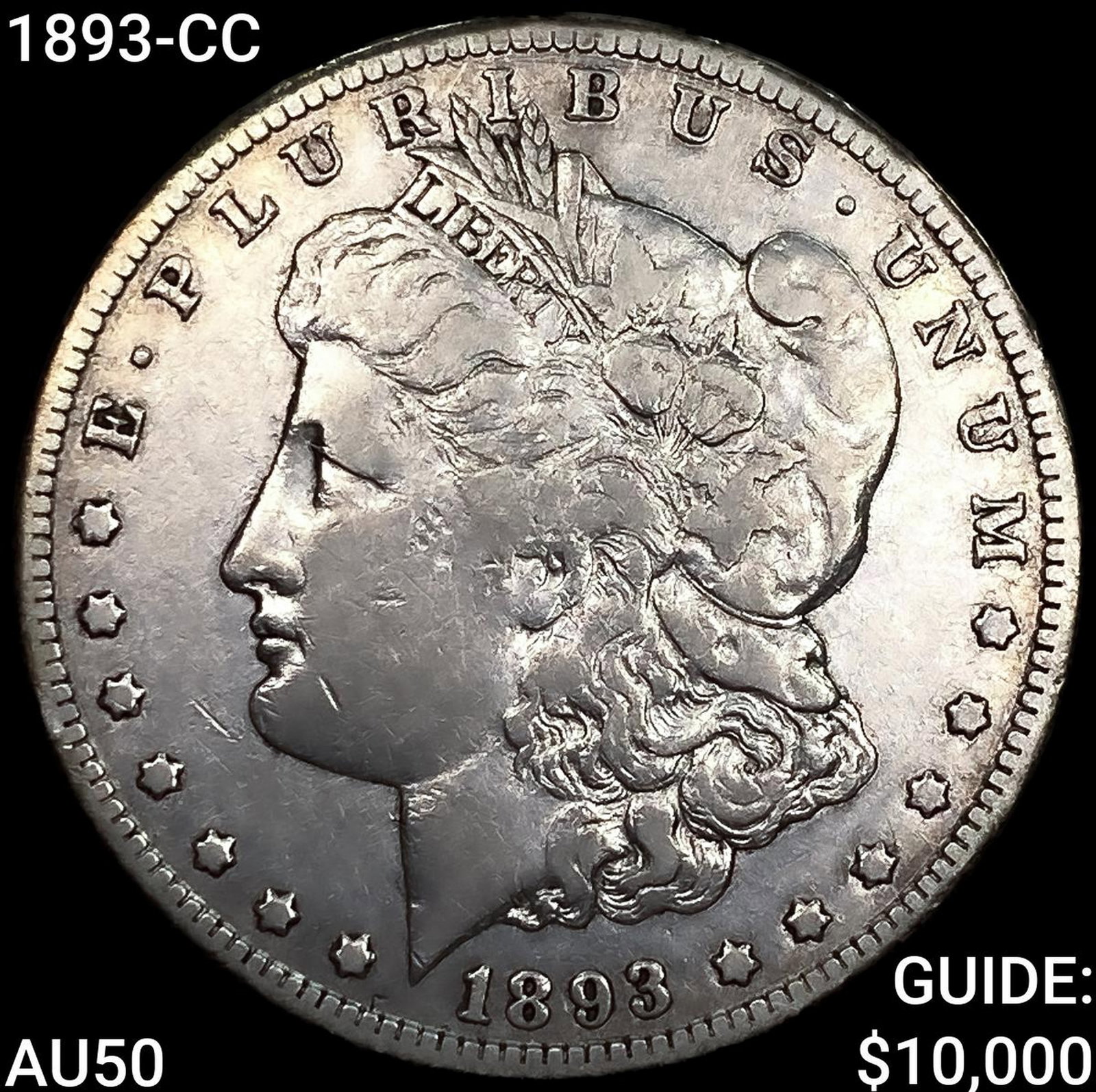 1893-CC Morgan Silver Dollar CLOSELY UNCIRCULATED (1 of 2)
