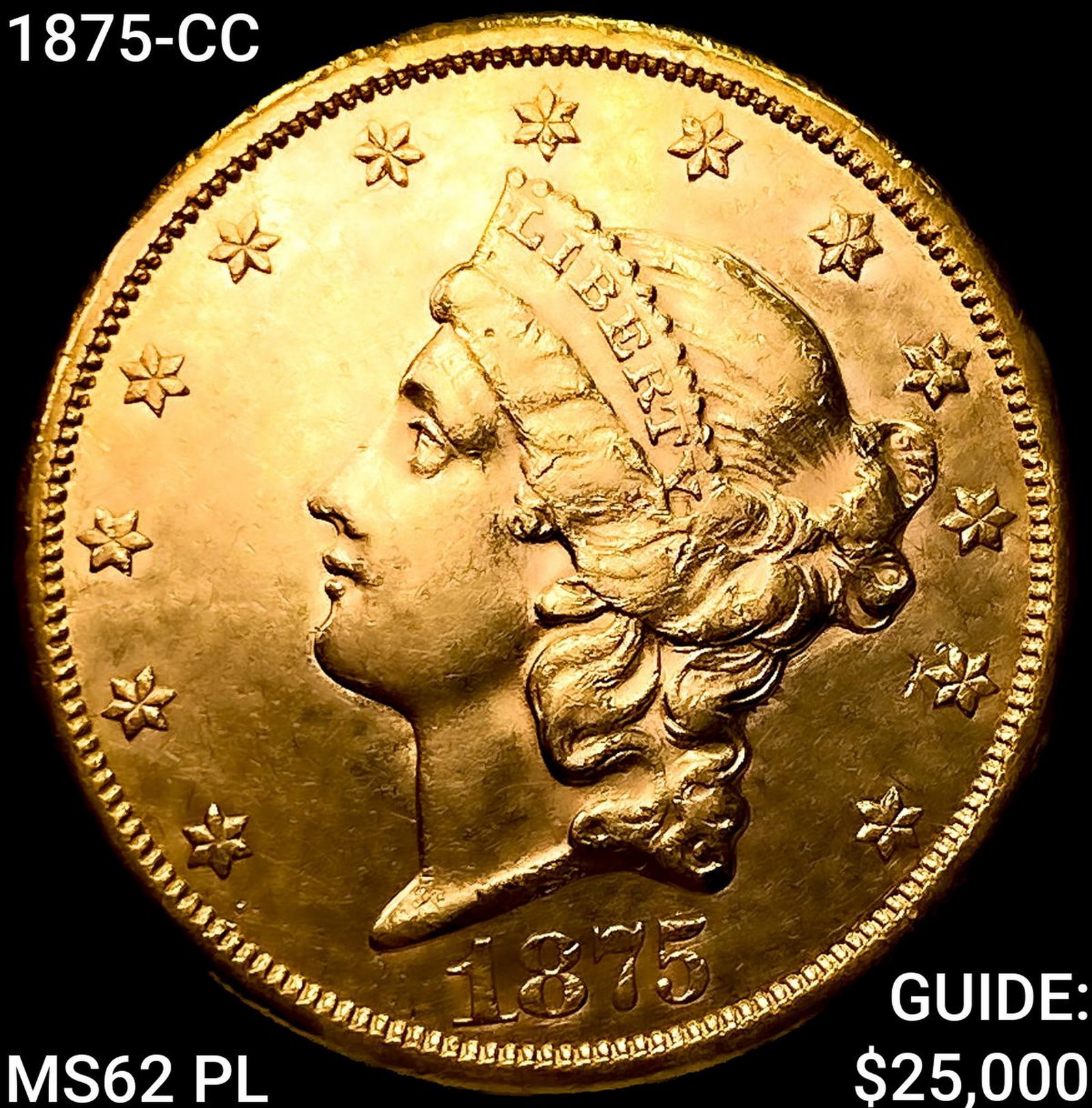 1875-CC $20 Gold Double Eagle UNCIRCULATED PL (1 of 2)