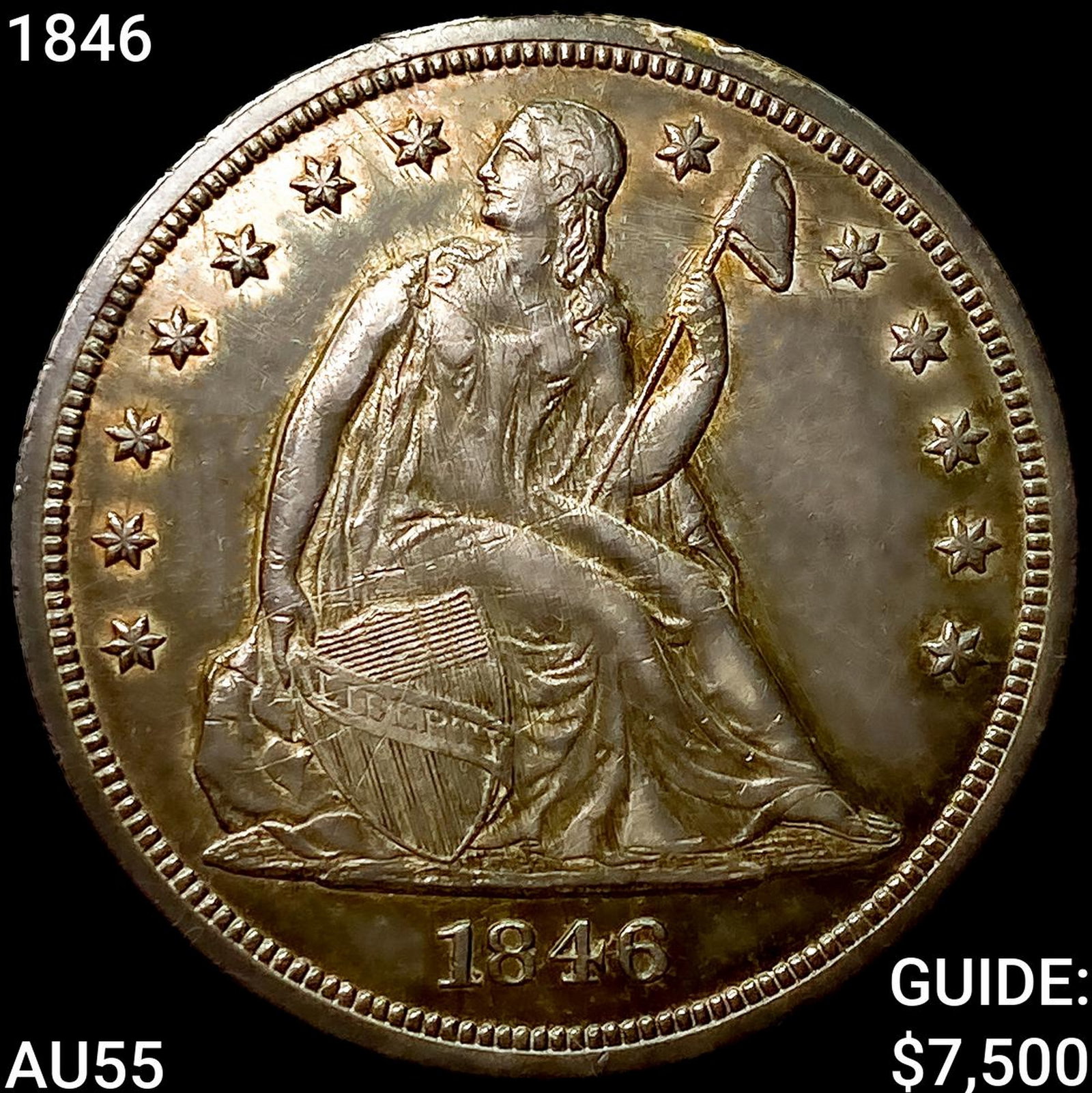 1846 Seated Liberty Dollar HIGH GRADE: 1846 Seated Liberty Dollar HIGH GRADE