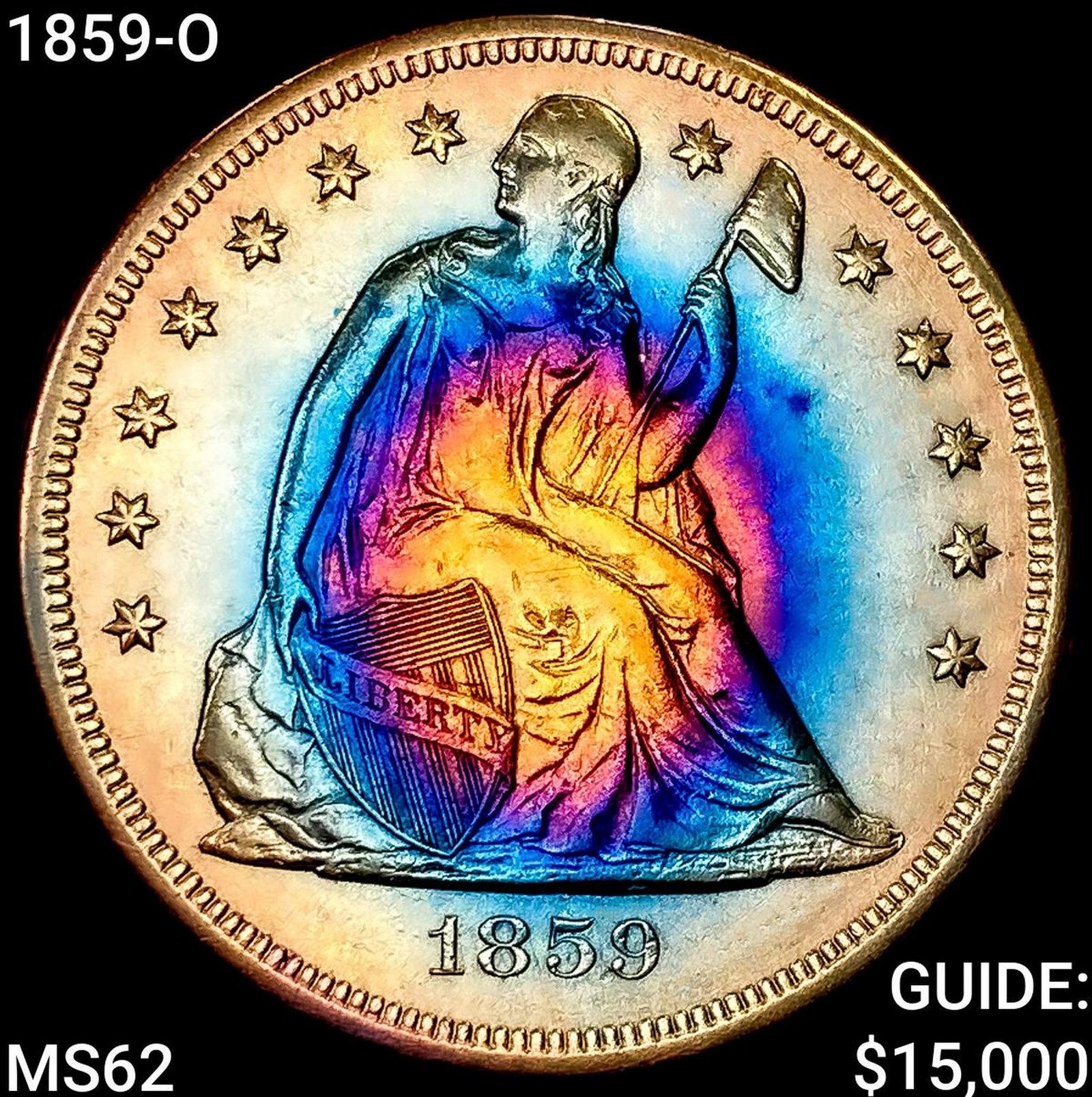 1859-O Seated Liberty Dollar UNCIRCULATED: 1859-O Seated Liberty Dollar UNCIRCULATED