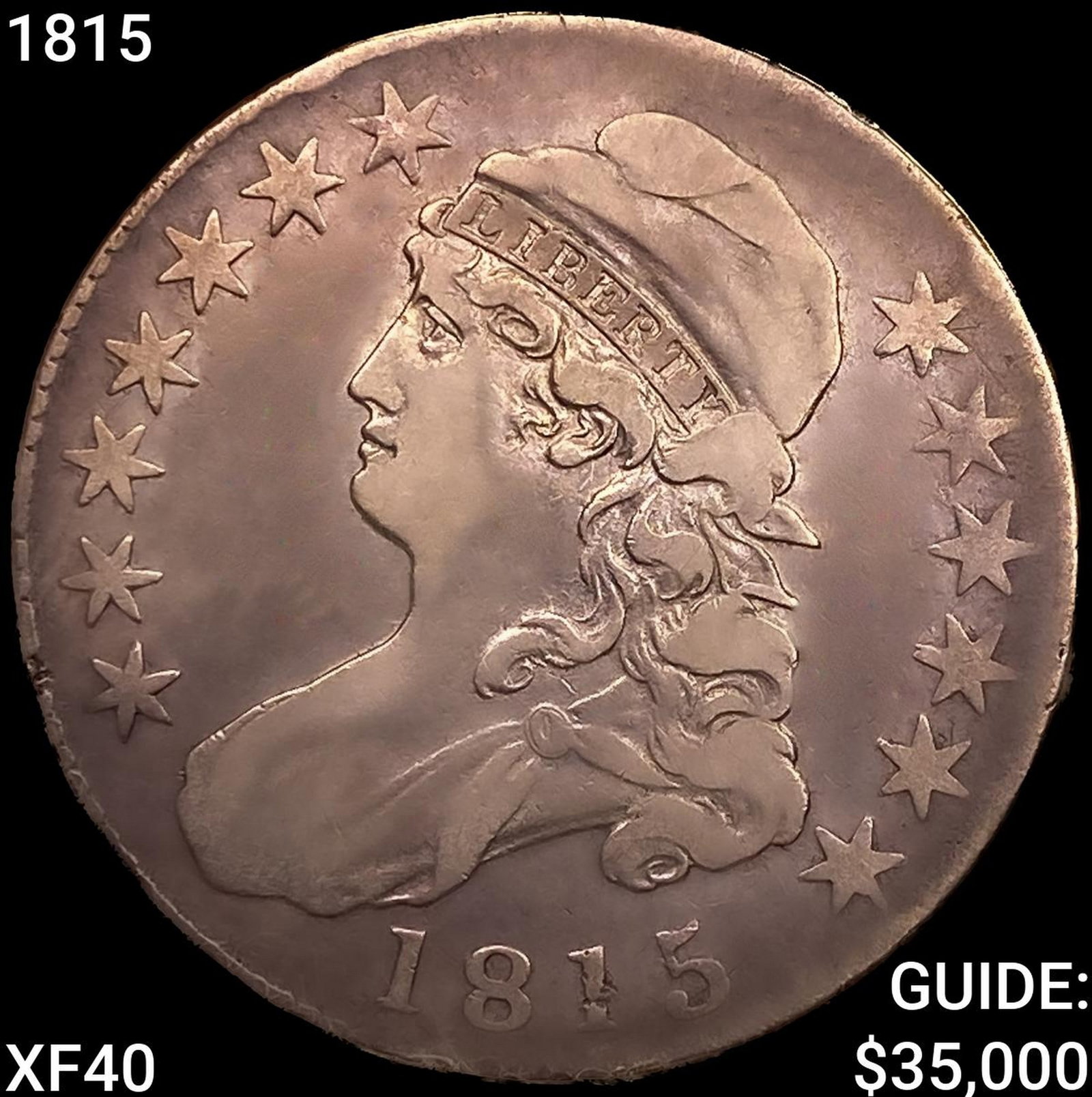 1815 Capped Bust Half Dollar NEARLY UNCIRCULATED (1 of 2)