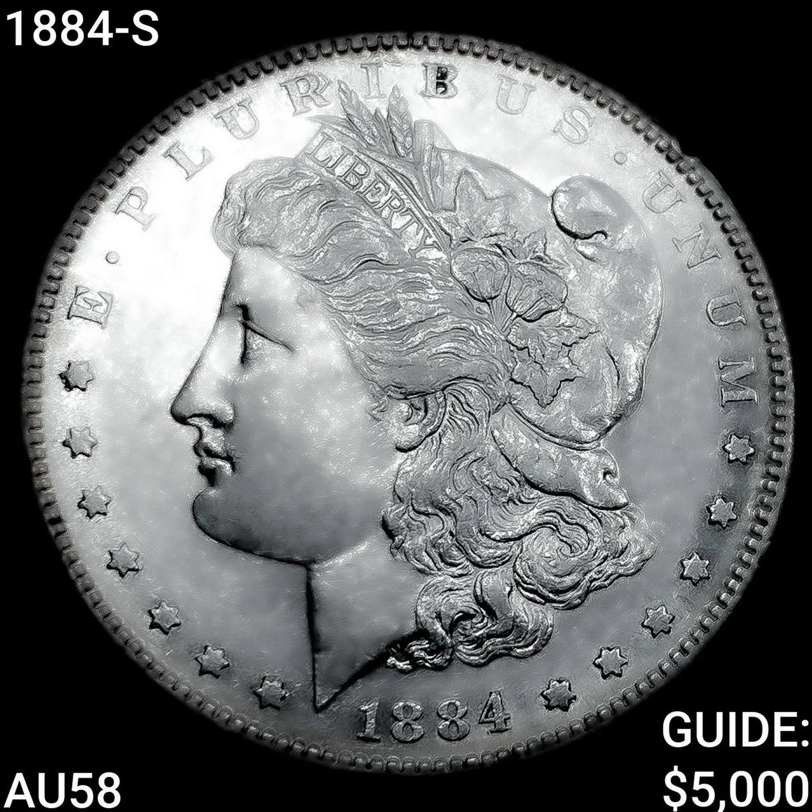 1884-S Morgan Silver Dollar CHOICE AU (1 of 2)