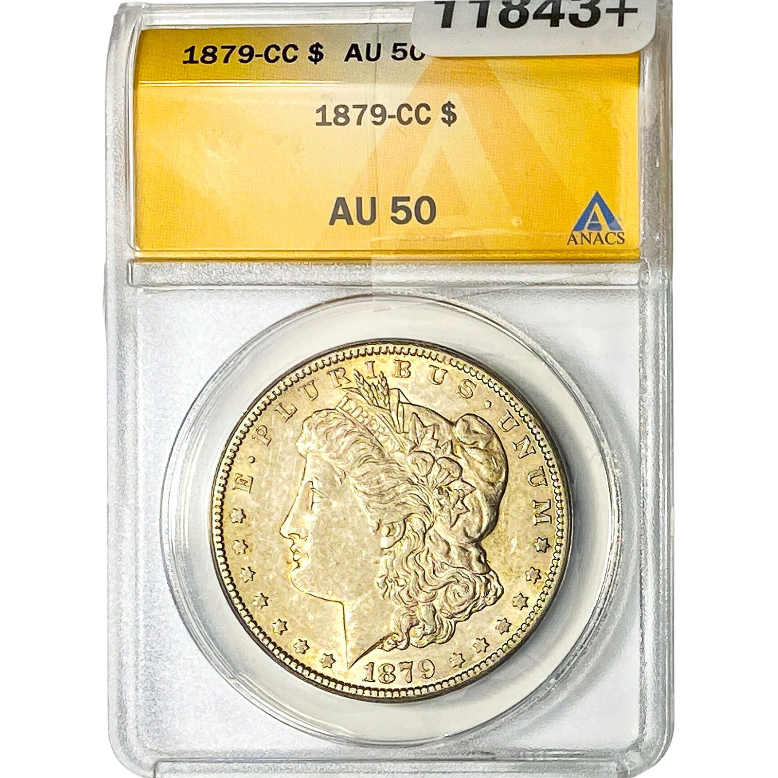 1879-CC Morgan Silver Dollar ANACS AU50: 1879-CC Morgan Silver Dollar ANACS AU50
