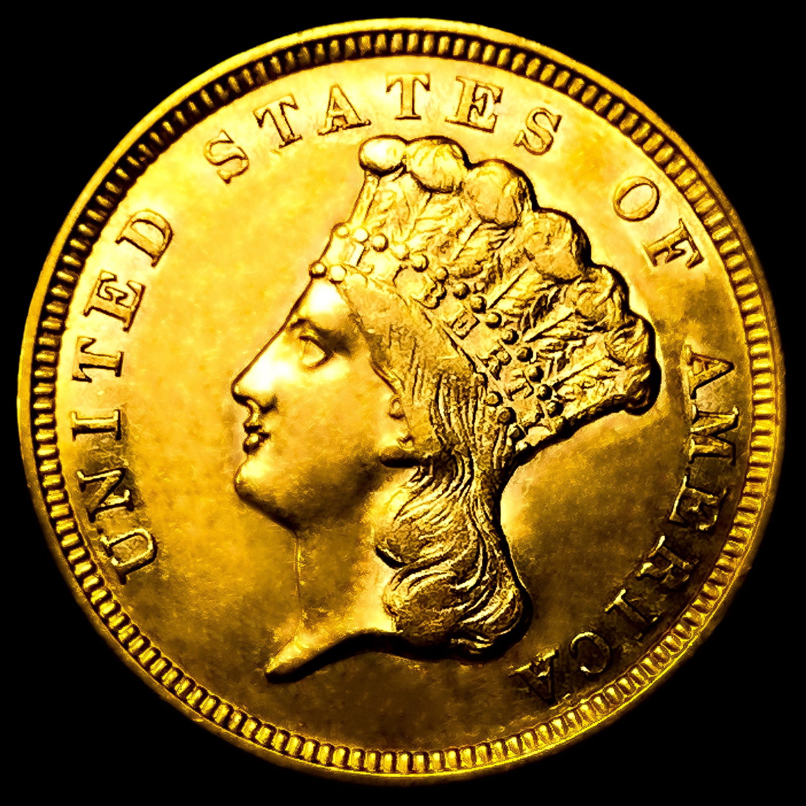 1856 $3 Gold Piece: 1856 $3 Gold Piece