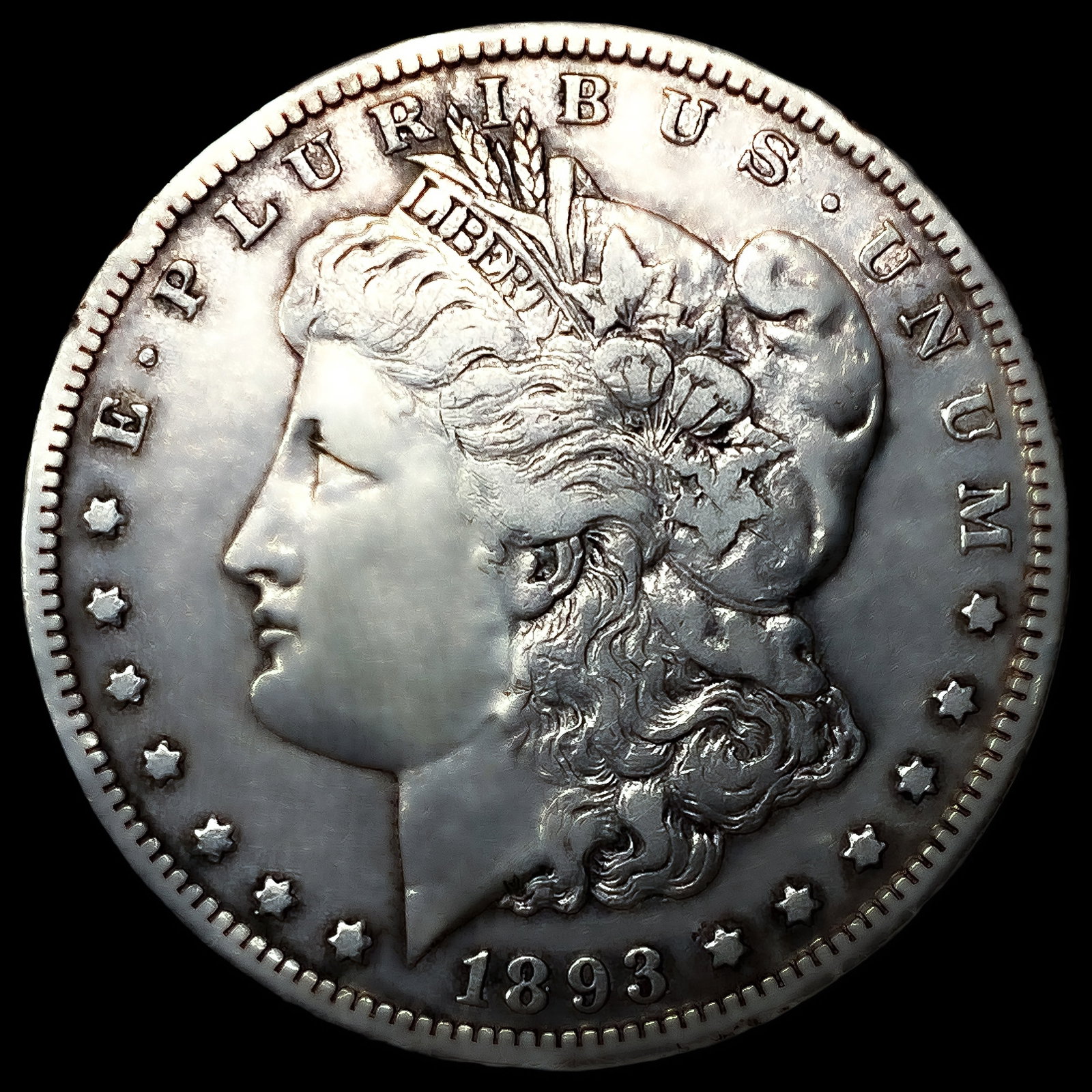 1893-CC Morgan Silver Dollar: 1893-CC Morgan Silver Dollar