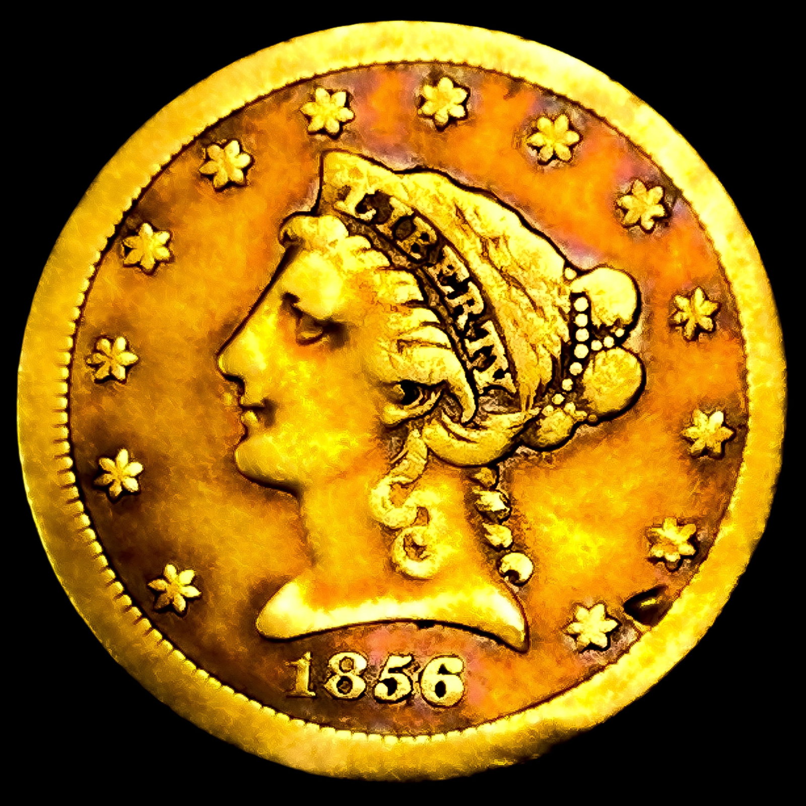 1856-S $2.50 Gold Quarter Eagle (1 of 2)