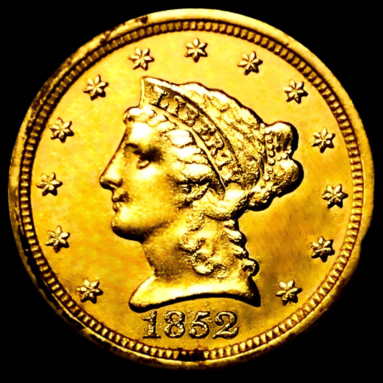 1852 $2.50 Gold Quarter Eagle (1 of 2)