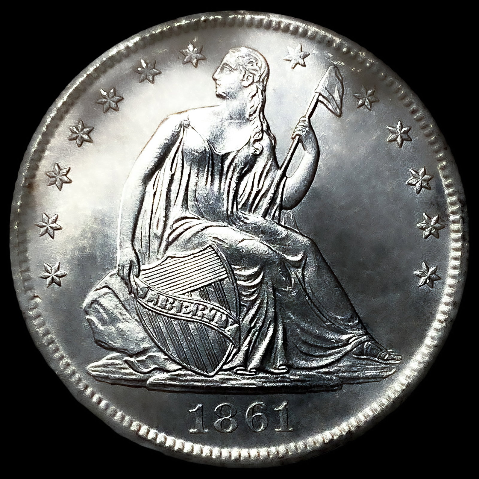1861-O Seated Liberty Half Dollar: 1861-O Seated Liberty Half Dollar