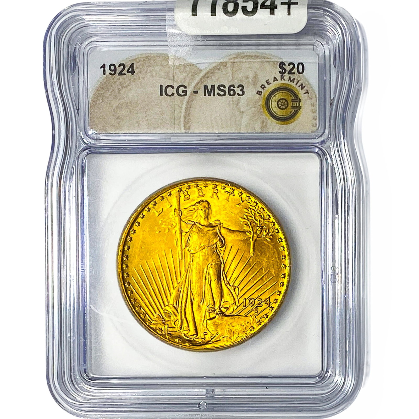 1924 $20 Gold Double Eagle ICG MS63: 1924 $20 Gold Double Eagle ICG MS63