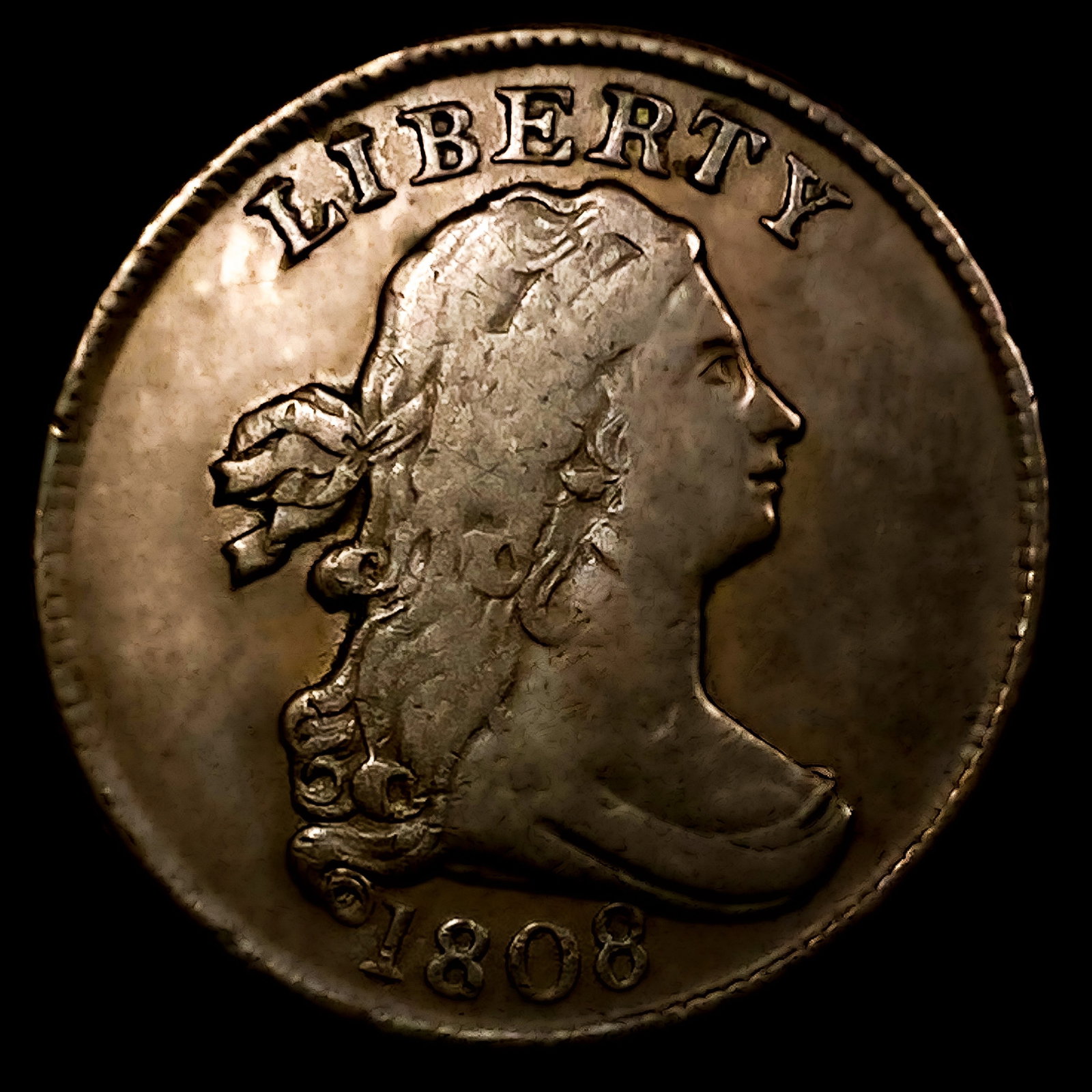 1808 Draped Bust Half Cent (1 of 2)