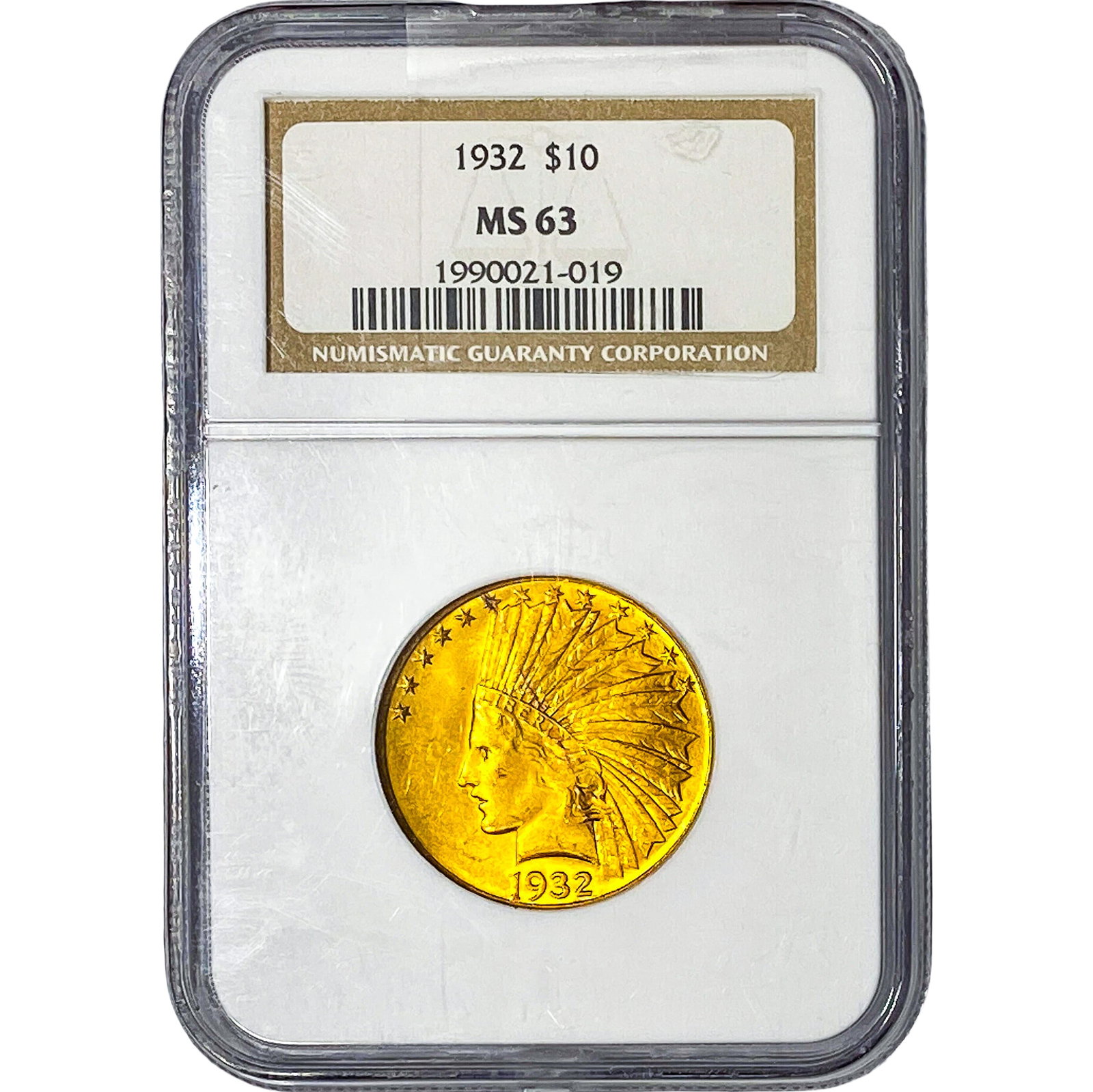 1932 $10 Gold Eagle NGC MS63: 1932 $10 Gold Eagle NGC MS63