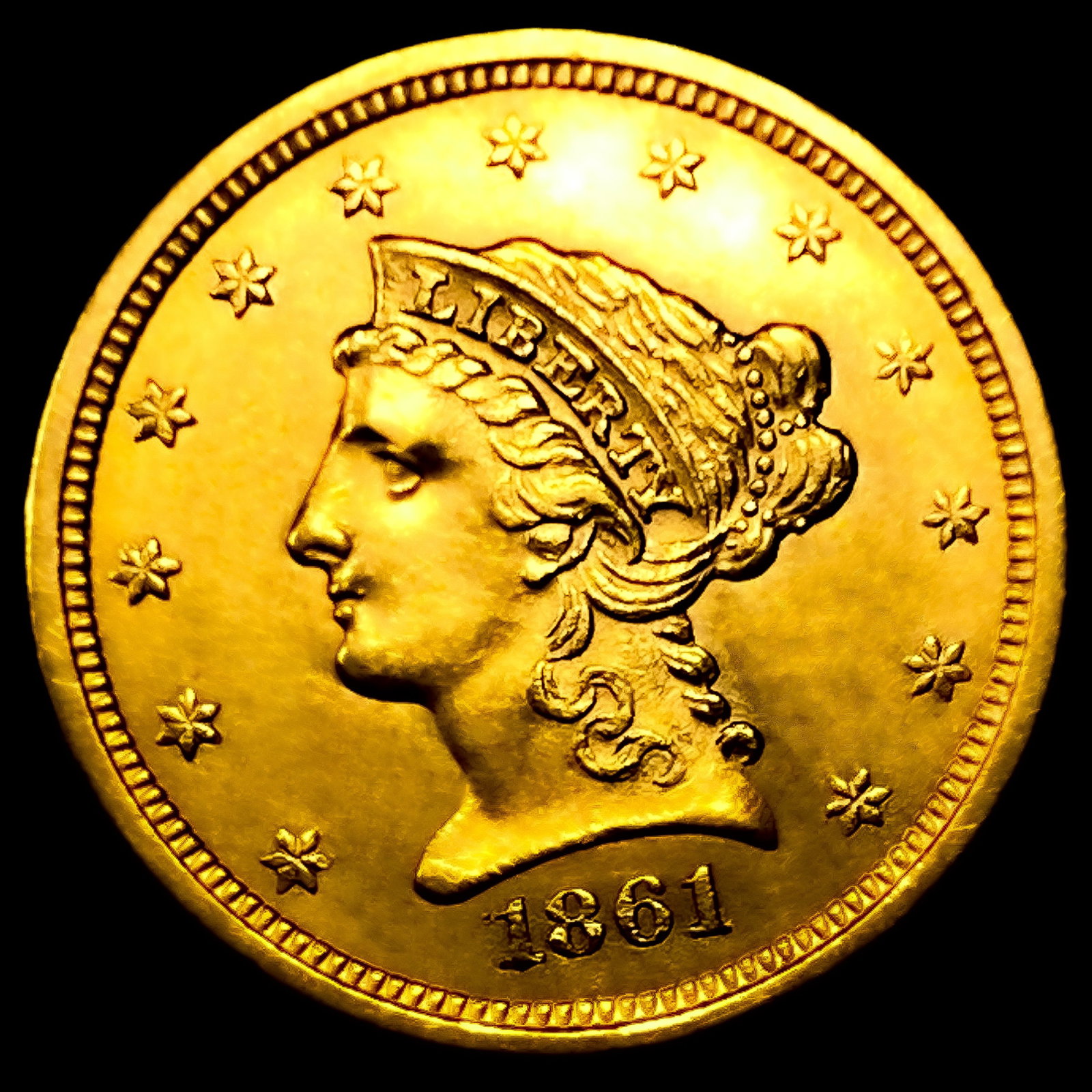 1861 $2.50 Gold Quarter Eagle (1 of 2)