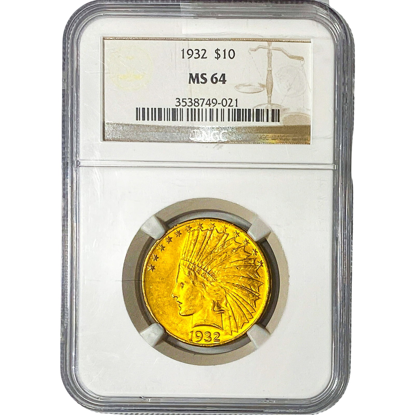 1932 $10 Gold Eagle NGC MS64: 1932 $10 Gold Eagle NGC MS64