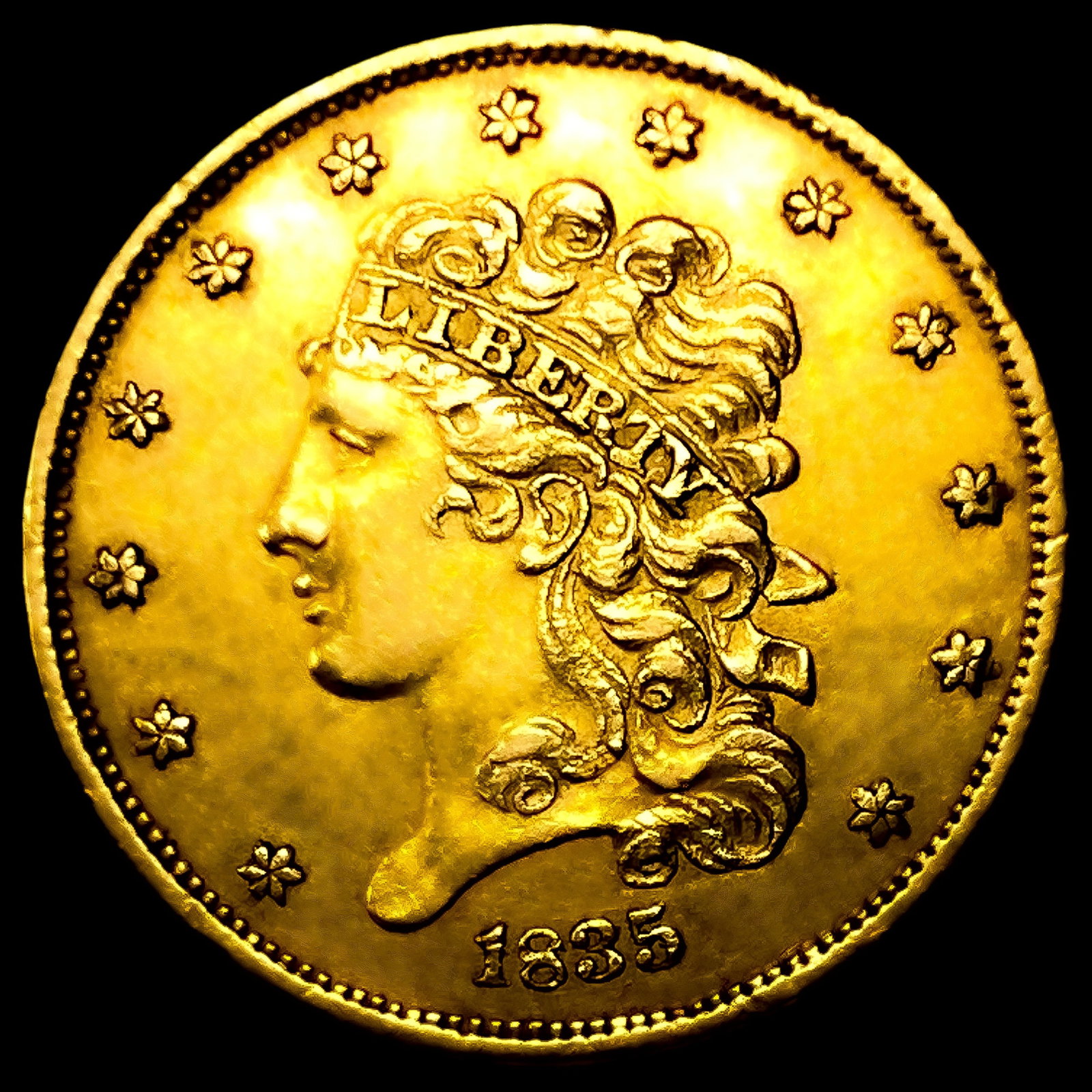 1835 $5 Gold Half Eagle (1 of 2)