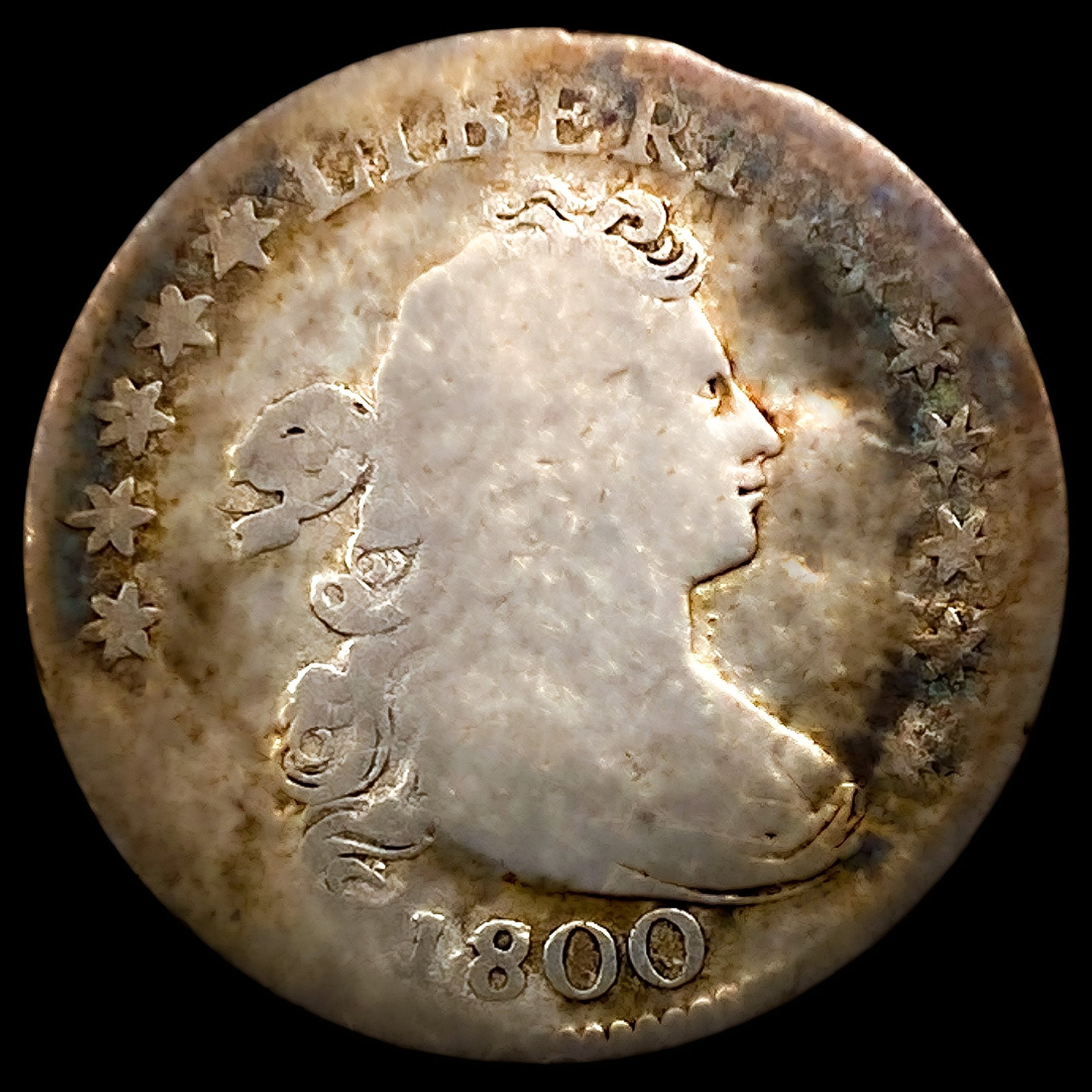 1800 Draped Bust Dime (1 of 2)