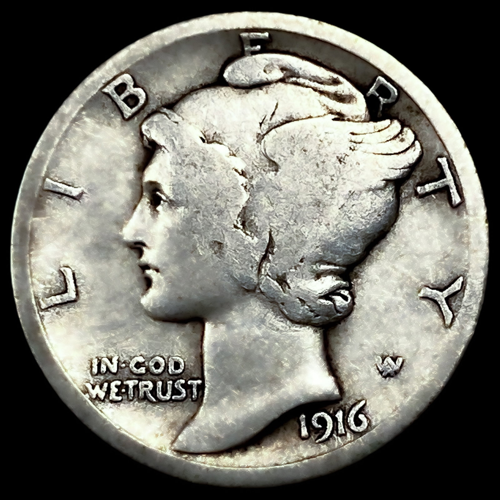 1916-D Mercury Dime (1 of 2)