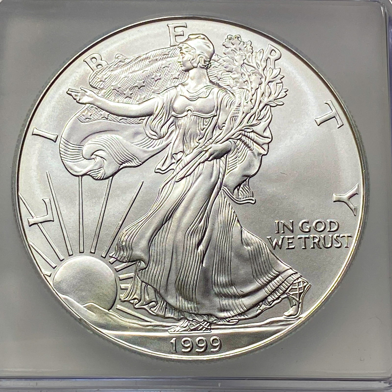 1999 Silver Eagle ICG MS70 - 3