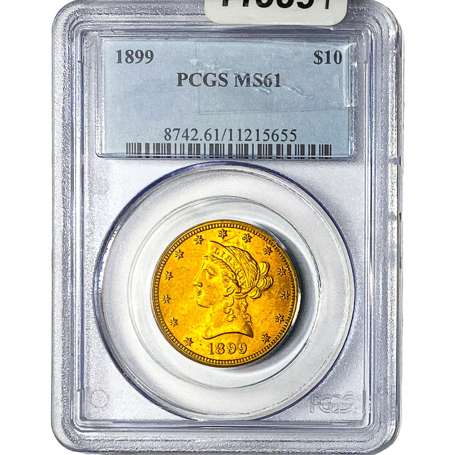 1899 $10 Gold Eagle PCGS MS61: 1899 $10 Gold Eagle PCGS MS61