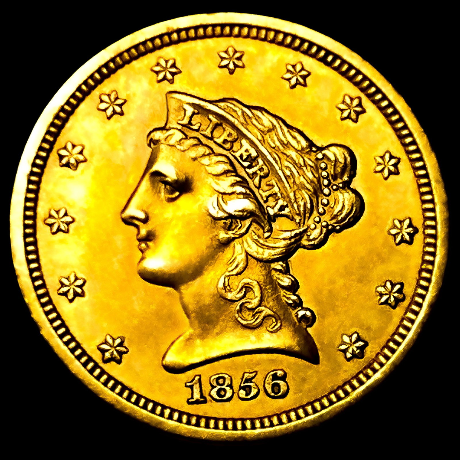 1856 $2.50 Gold Quarter Eagle (1 of 2)