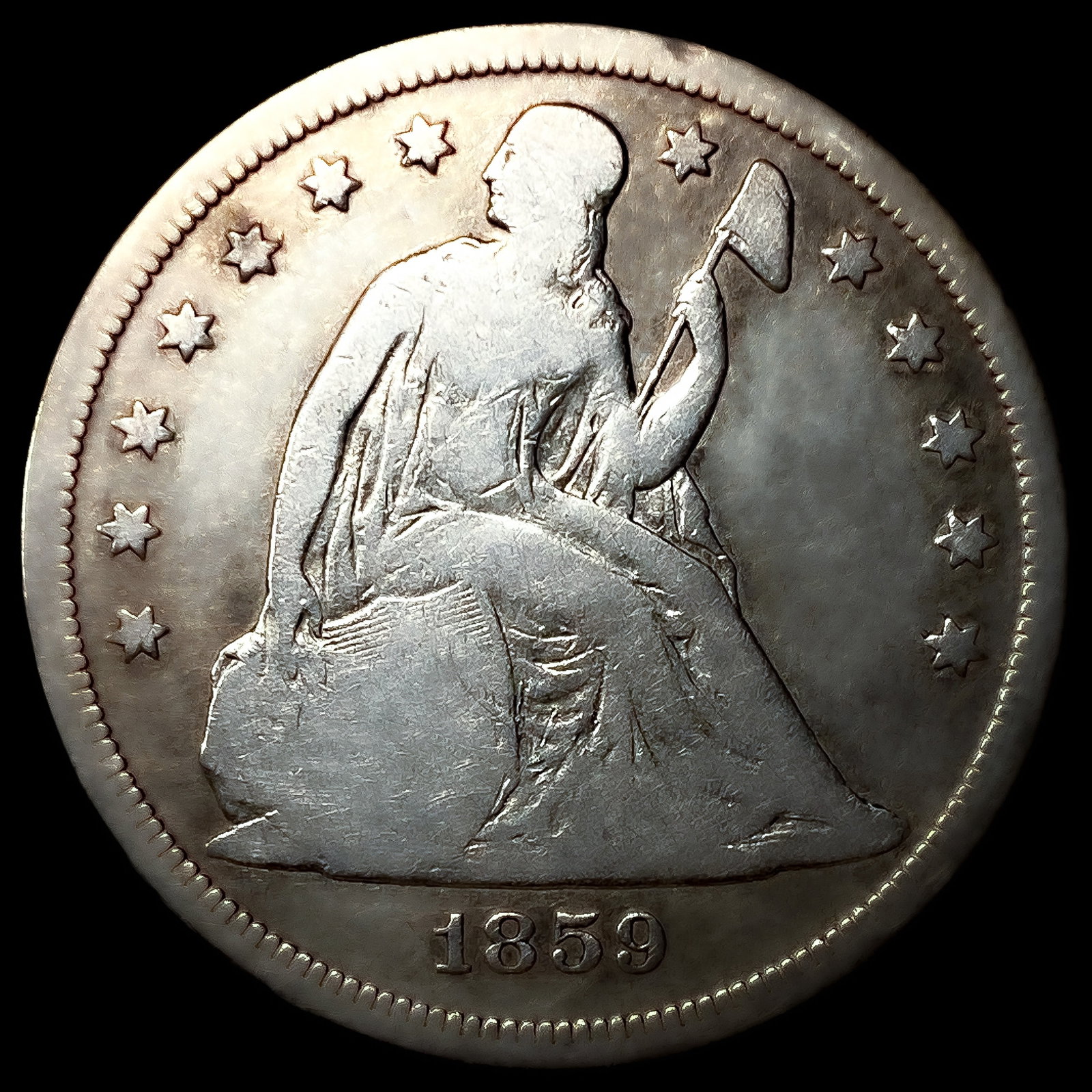 1859-S Seated Liberty Dollar: 1859-S Seated Liberty Dollar