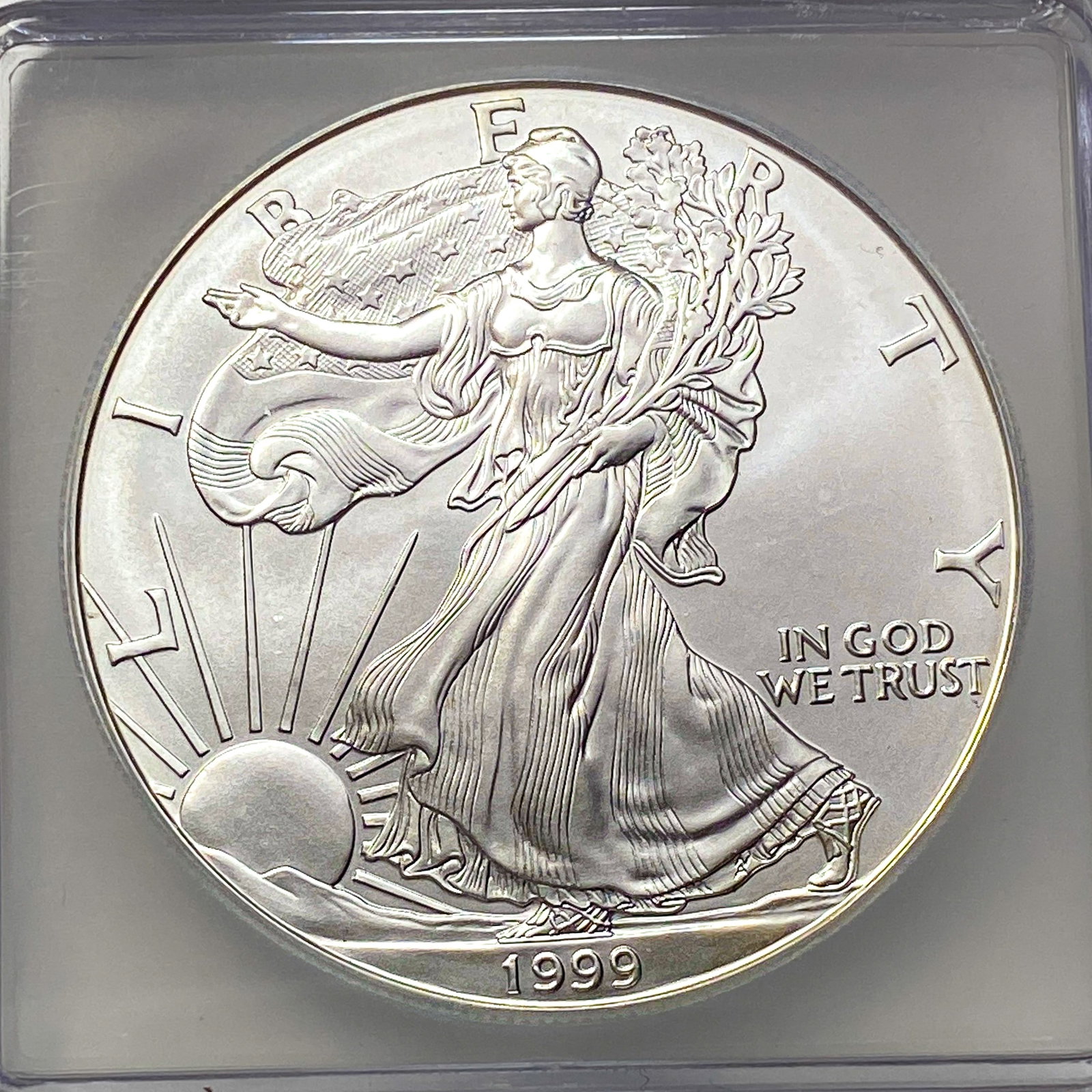1999 Silver Eagle ICG MS70 - 3