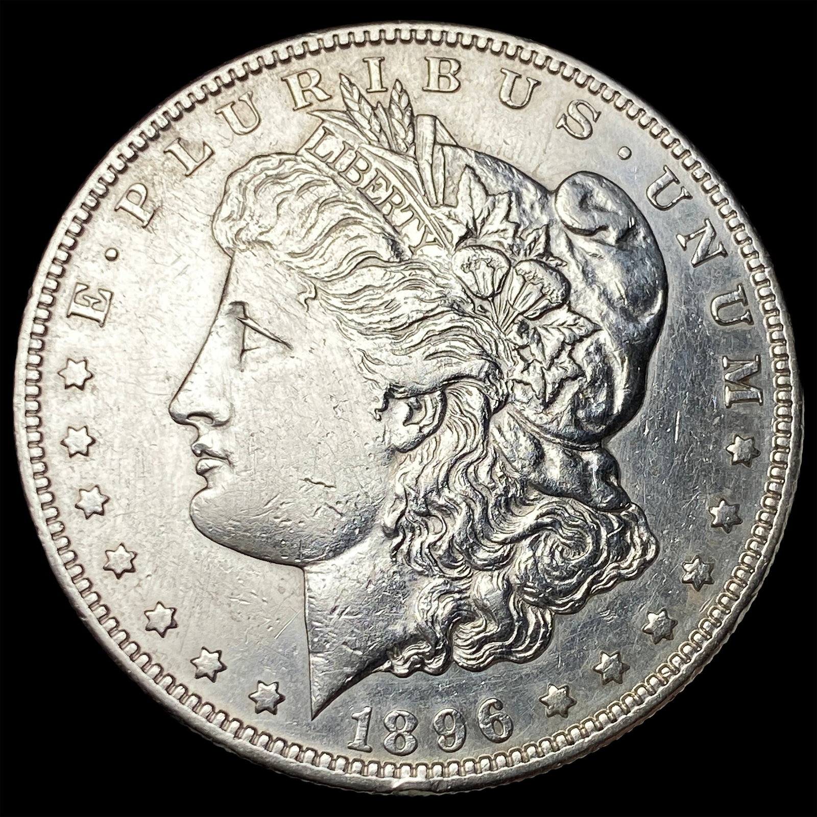 1896-S Silver Morgan Dollar CLOSELY UNCIRCULATED: 1896-S Silver Morgan Dollar CLOSELY UNCIRCULATED