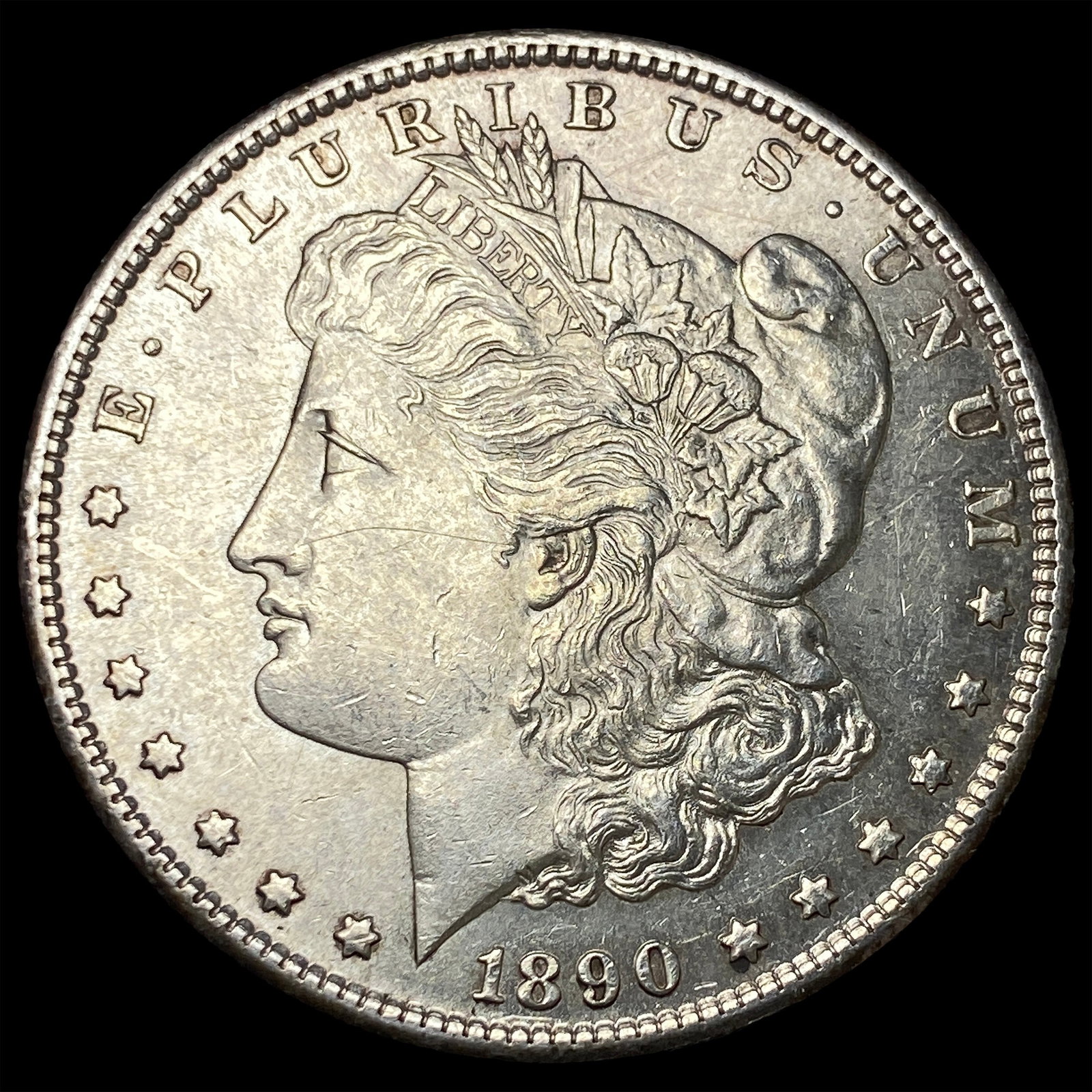 1890 Morgan Silver Dollar CHOICE AU: 1890 Morgan Silver Dollar CHOICE AU