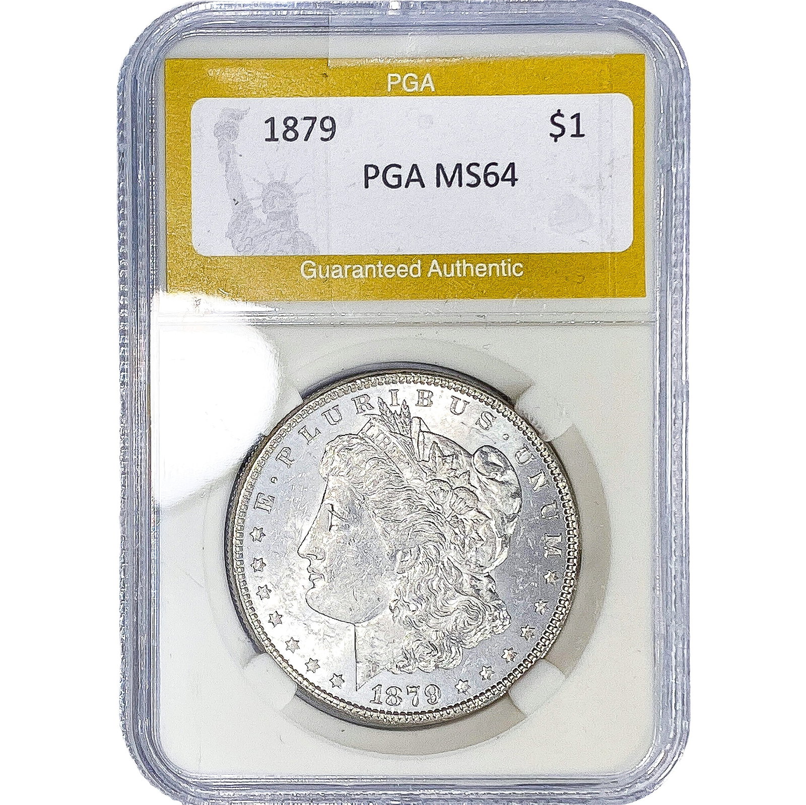 1879 Morgan Silver Dollar PGA MS64: 1879 Morgan Silver Dollar PGA MS64