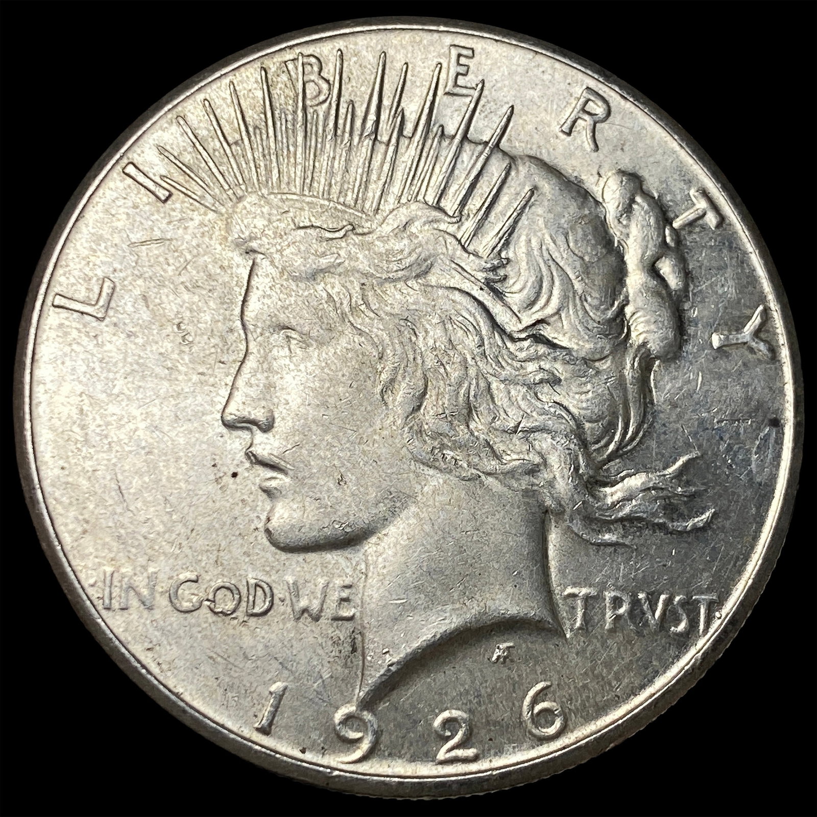 1926-S Silver Peace Dollar CLOSELY UNCIRCULATED: 1926-S Silver Peace Dollar CLOSELY UNCIRCULATED