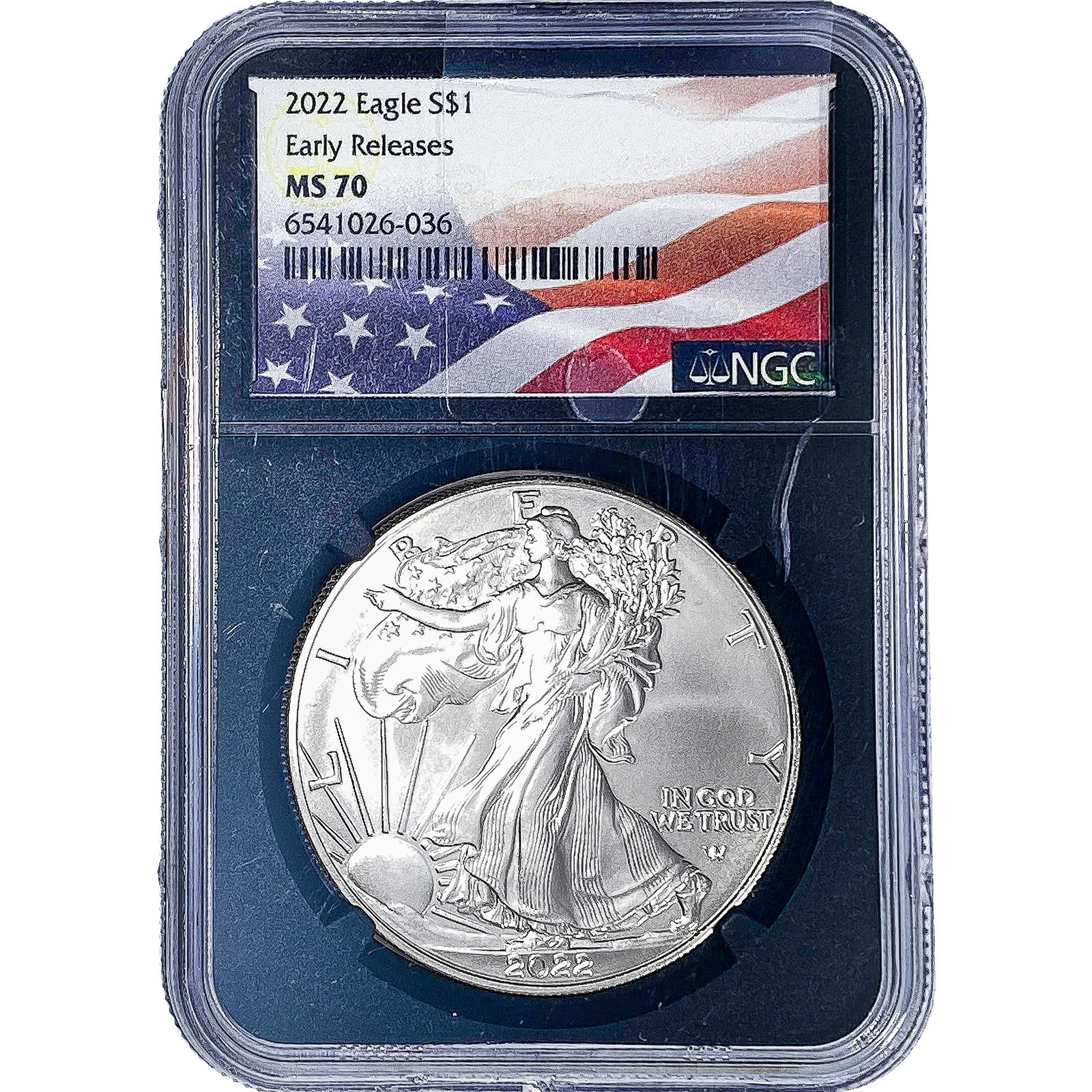 2022 Silver Eagle NGC MS70 (1 of 2)