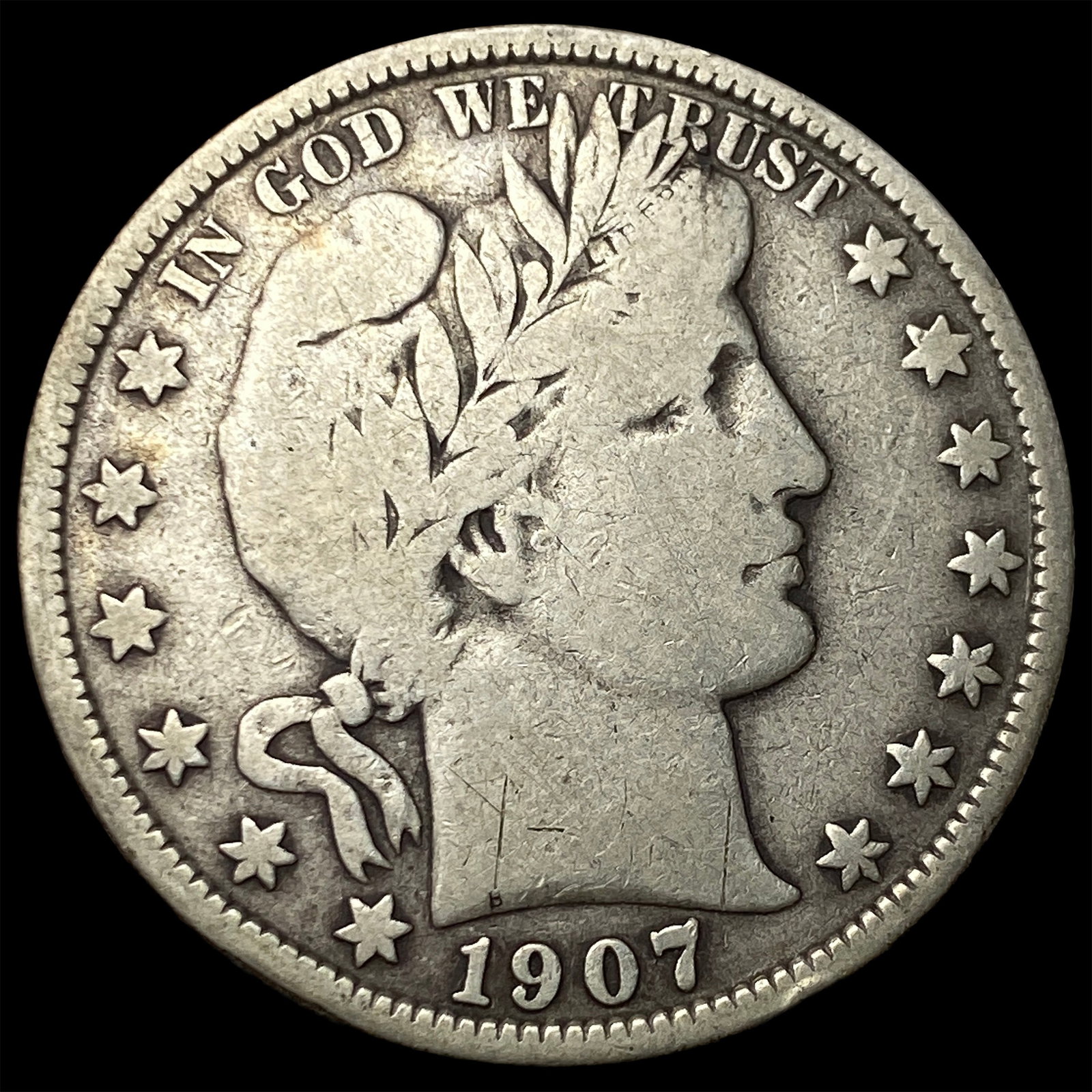 1907 Barber Half Dollar LIGHTLY CIRCULATED (1 of 2)