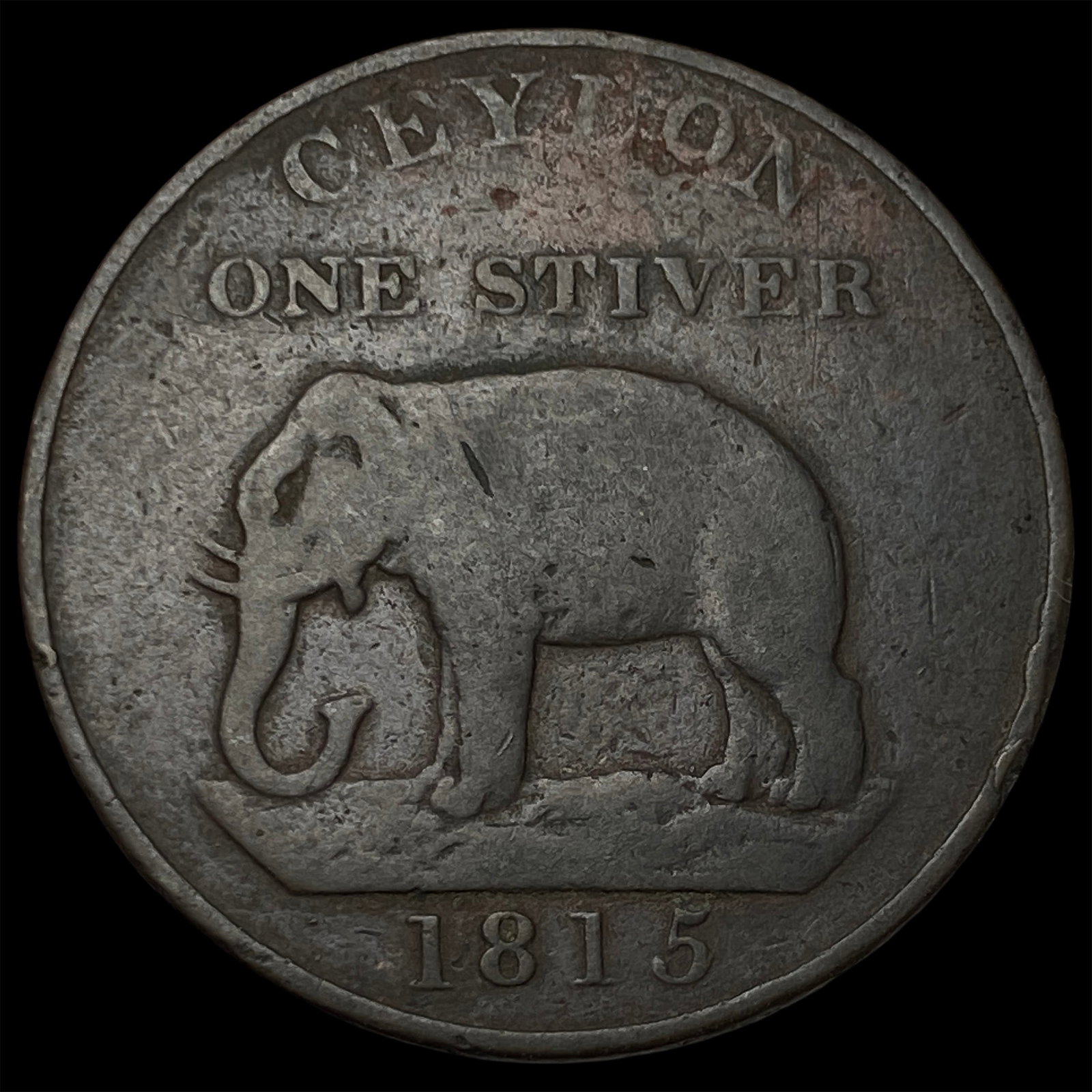 1815 Ceylon Copper 1 Stiver - 2