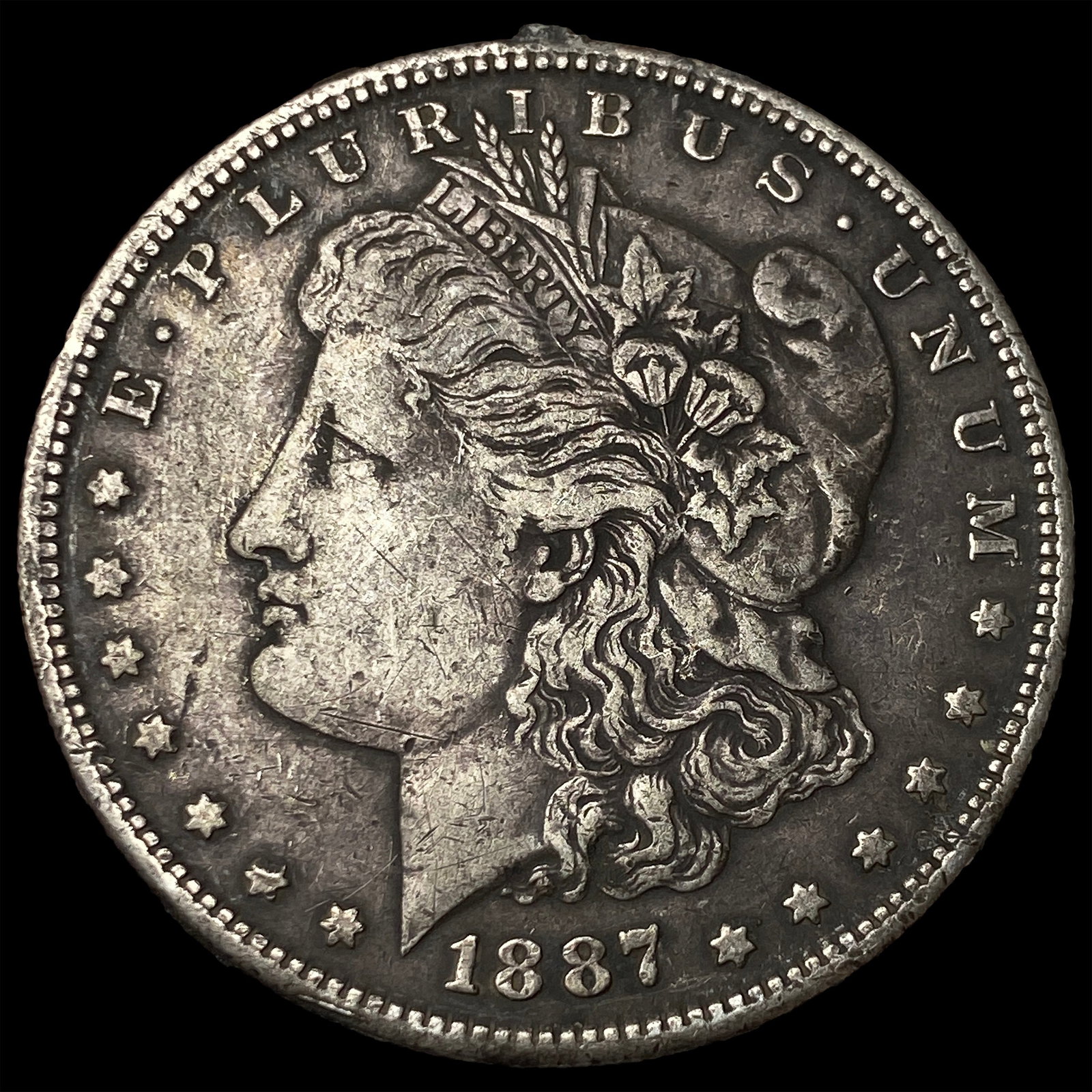 1887-S Silver Morgan Dollar CLOSELY UNCIRCULATED: 1887-S Silver Morgan Dollar CLOSELY UNCIRCULATED
