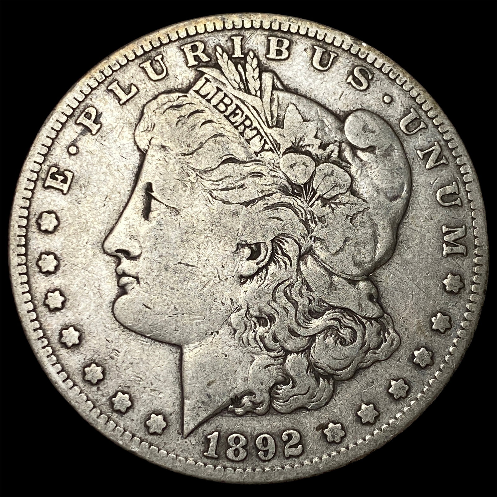 1892-S Silver Morgan Dollar LIGHTLY CIRCULATED: 1892-S Silver Morgan Dollar LIGHTLY CIRCULATED
