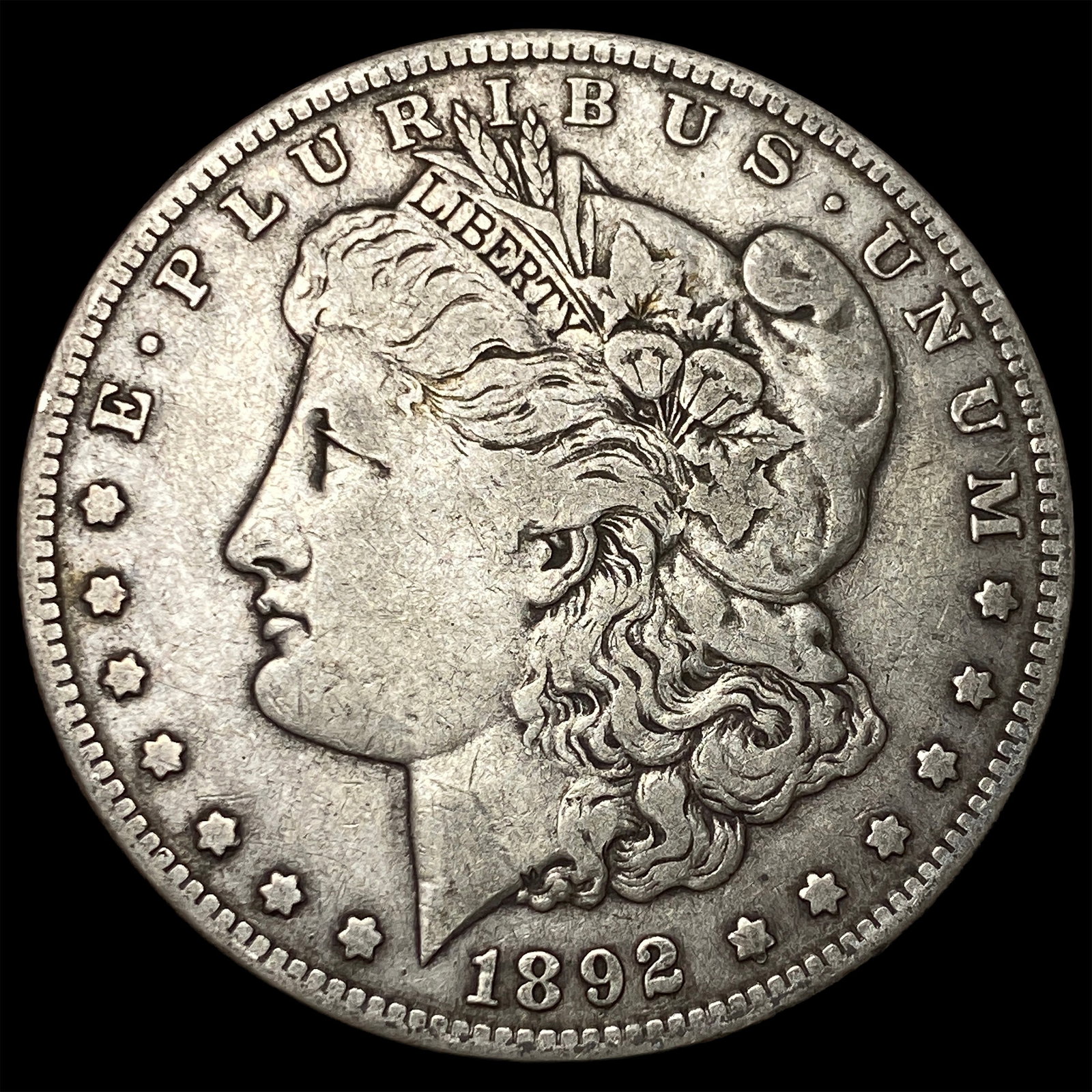 1892-S Silver Morgan Dollar LIGHTLY CIRCULATED: 1892-S Silver Morgan Dollar LIGHTLY CIRCULATED