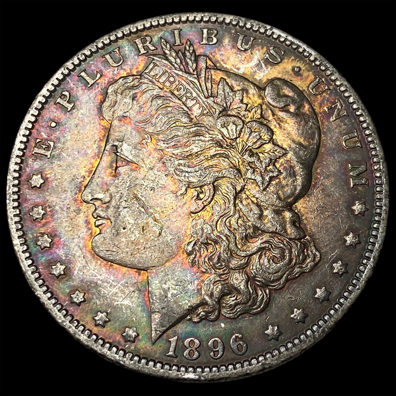 1896 Morgan Silver Dollar NEARLY UNCIRCULATED: 1896 Morgan Silver Dollar NEARLY UNCIRCULATED