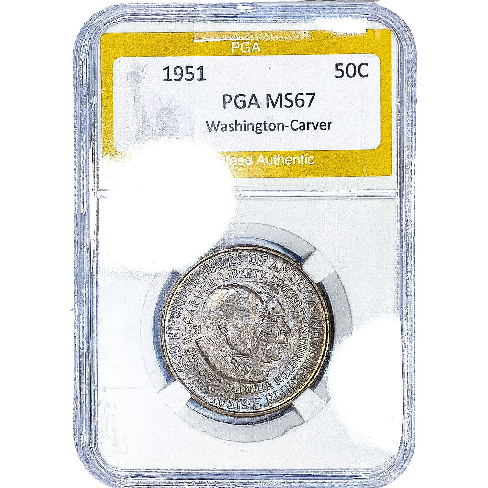 1951 Washington Carver Half Dollar PGA MS67 (1 of 2)