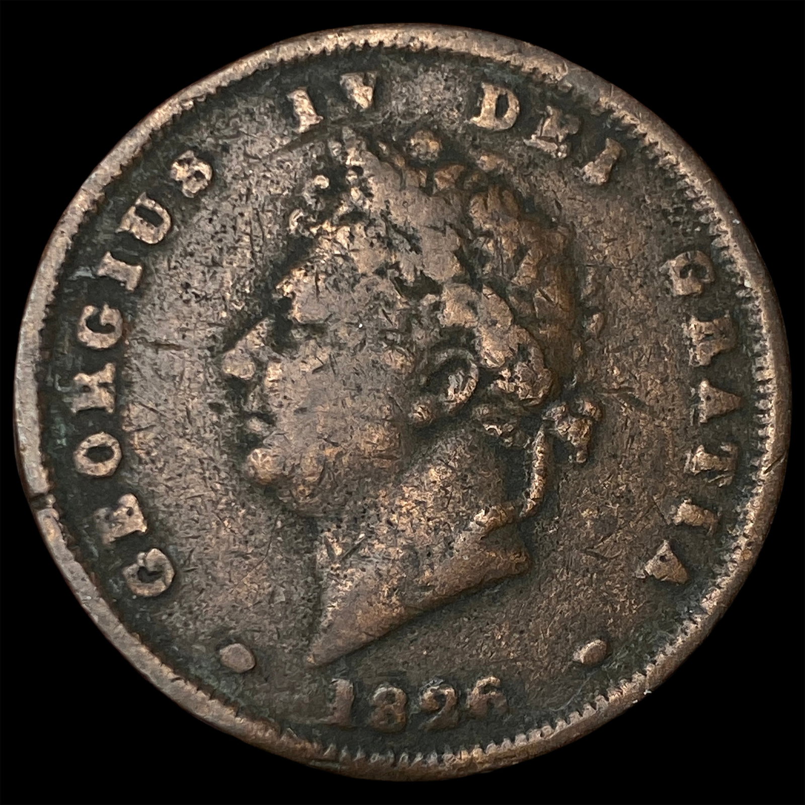 1826 Great Britain Bronze Penny (1 of 2)
