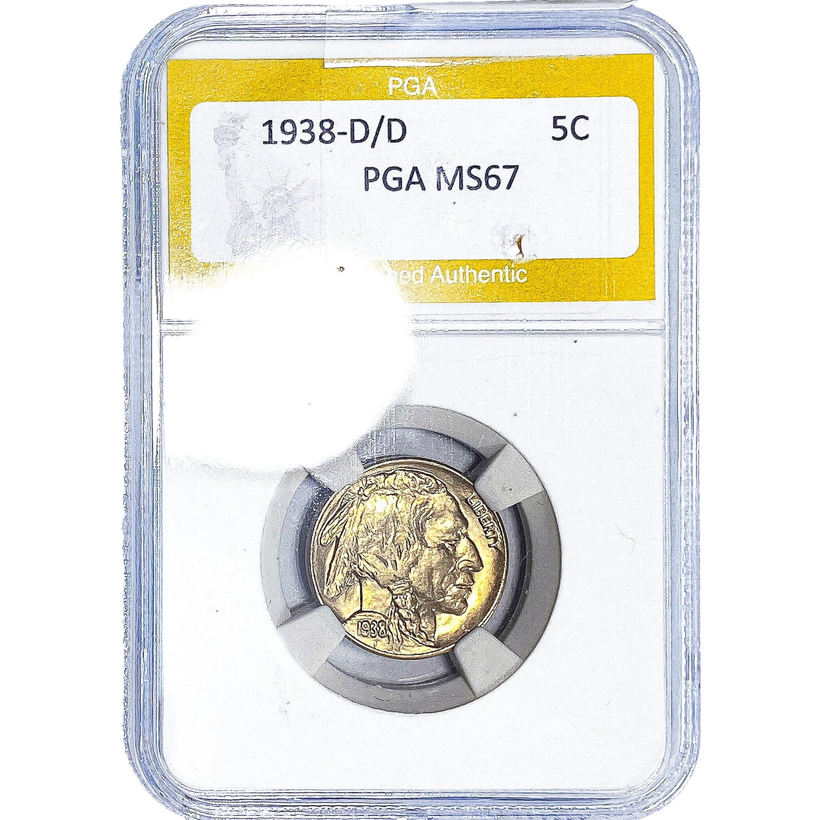 1938-D/D Buffalo Nickel PGA MS67 (1 of 2)