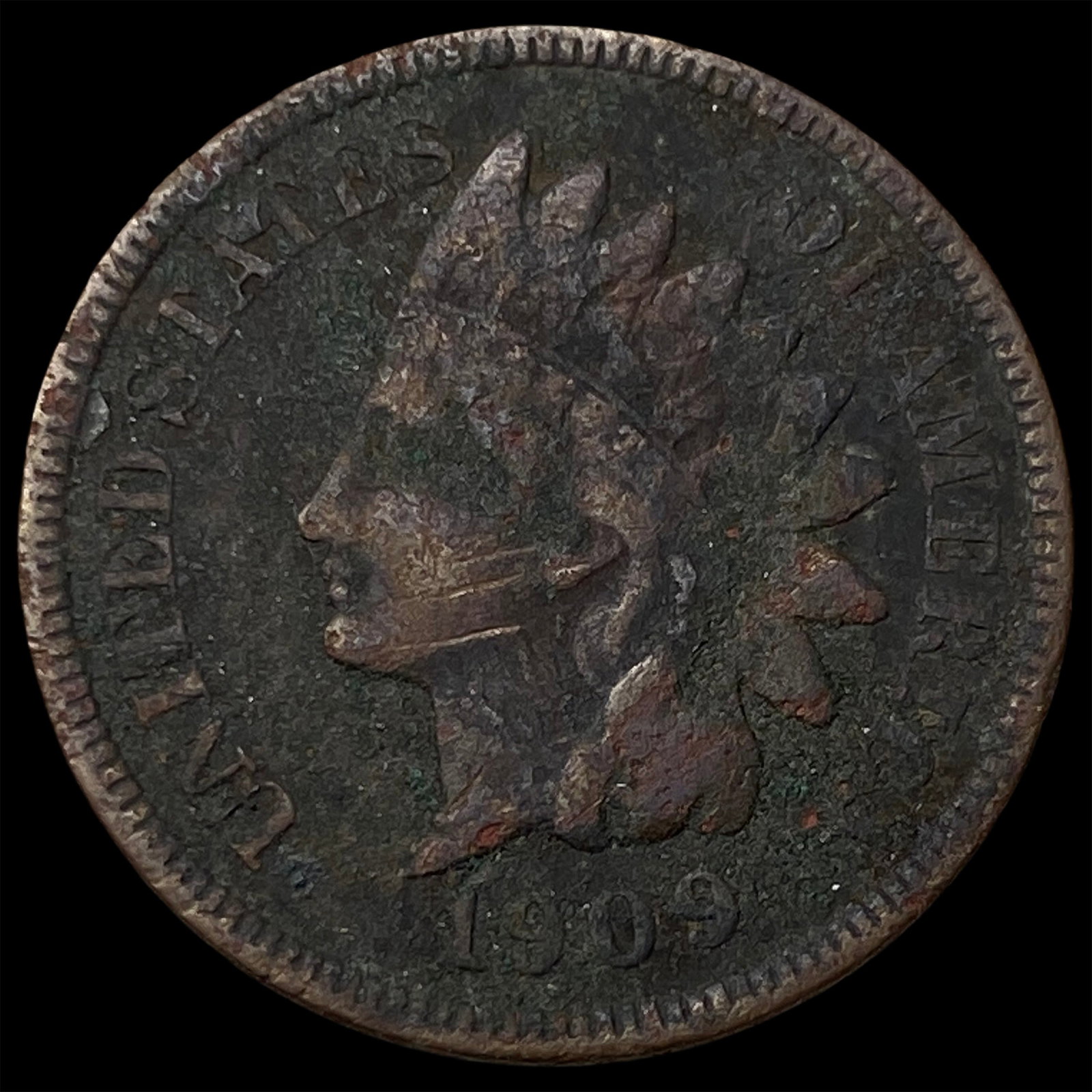1909 Indian Head Cent NICELY CIRCULATED: 1909 Indian Head Cent NICELY CIRCULATED